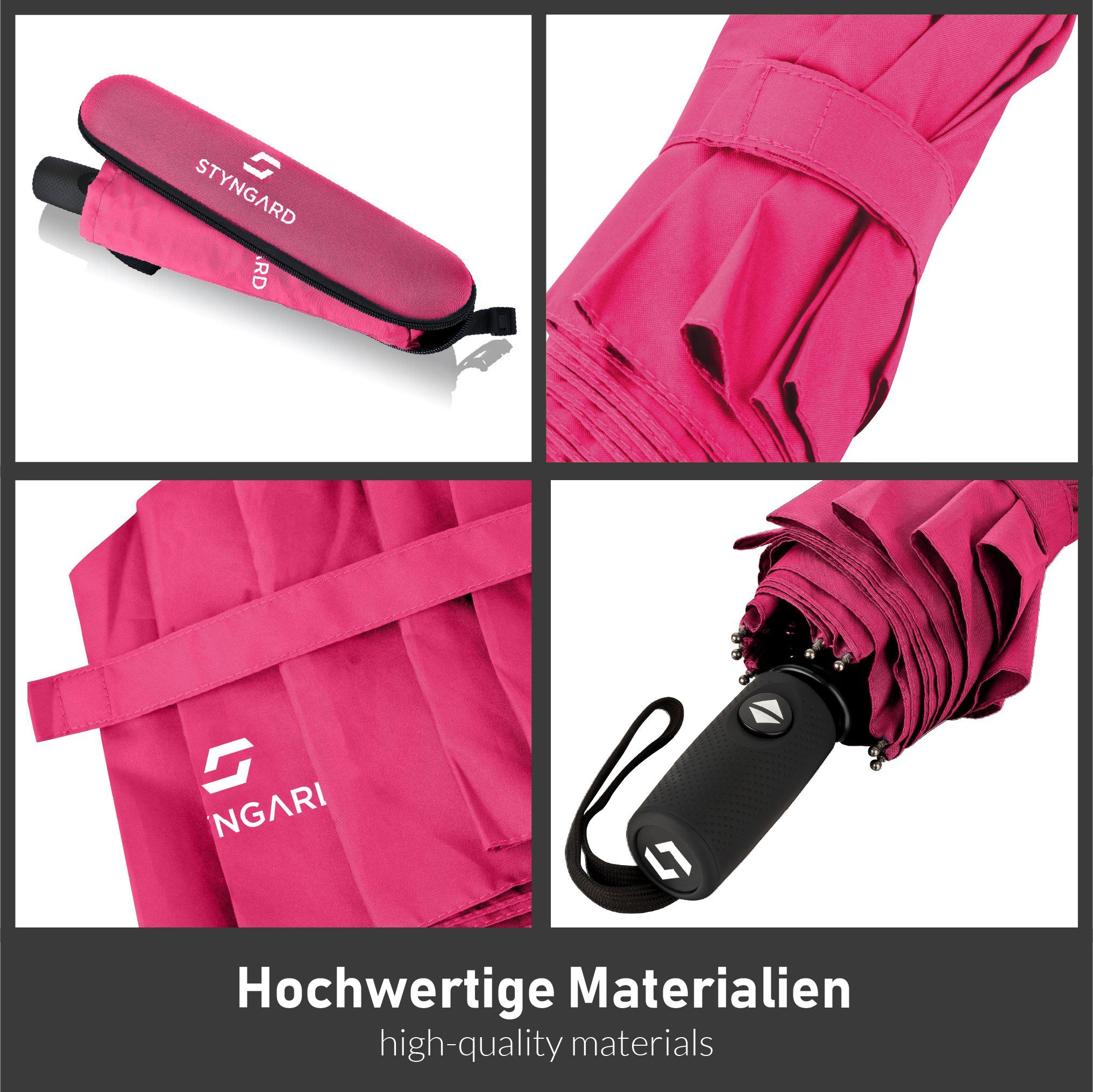 Styngard Taschenregenschirm Oslo, Sturmfest bis 140 km/h