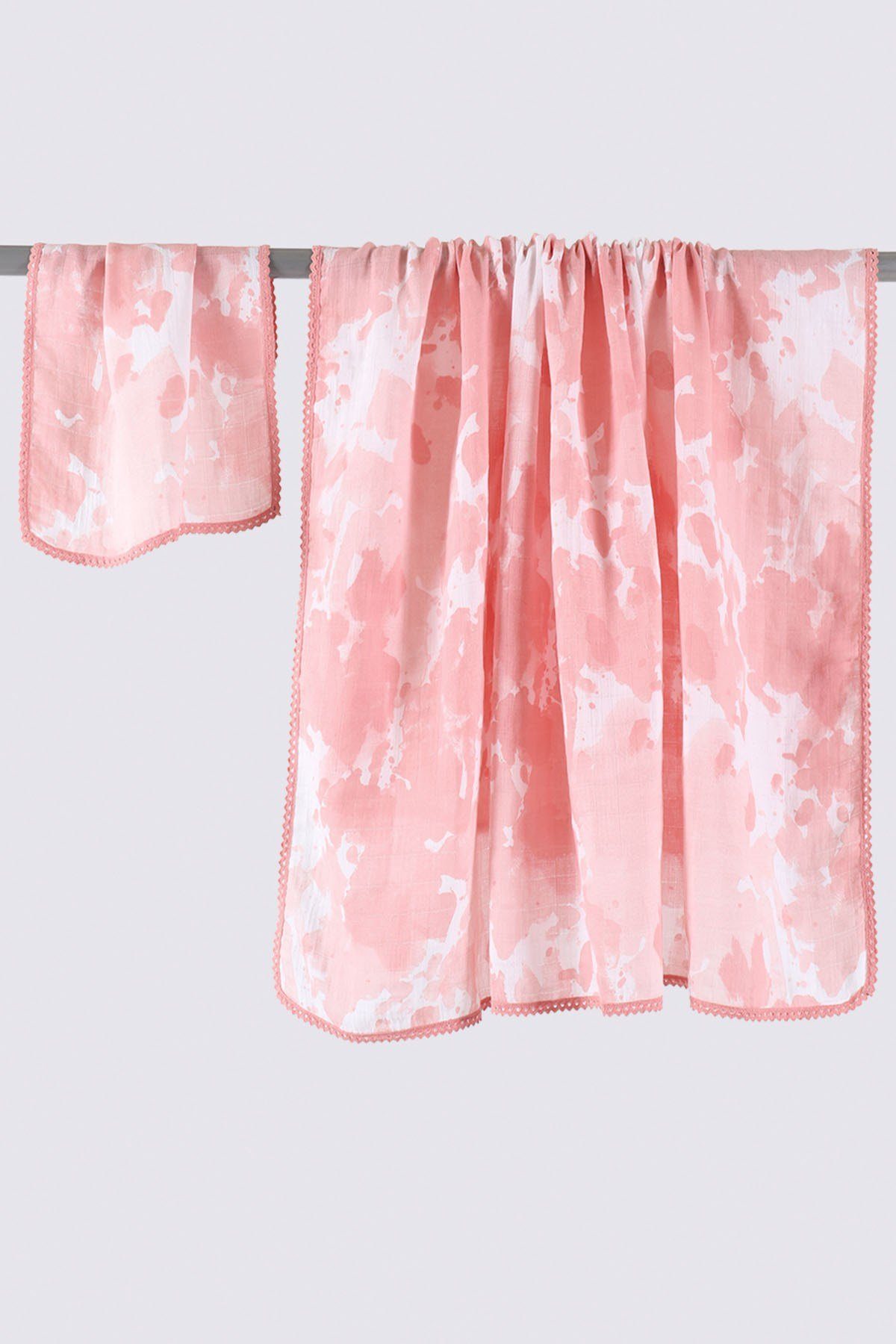 (2-teilig), Baumwoll-Musselin Kuscheltuch ROSA Kuscheltuch Set Bio aus 100% Baby Bio-Baumwolle Ecocotton