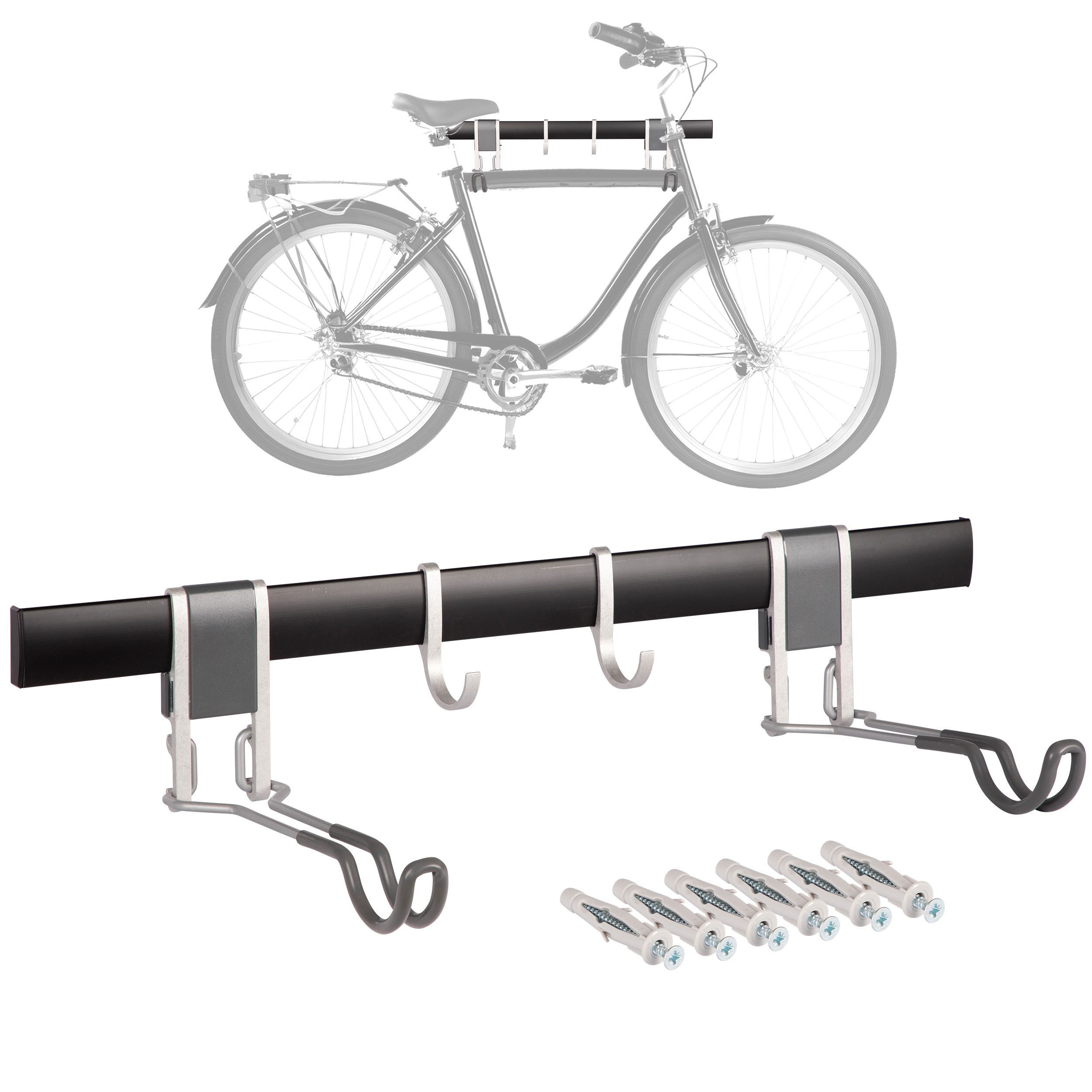 Fahrradhalter ǀ Horizontale Wandhalterung für ein Fahrrad ǀ Klick-System