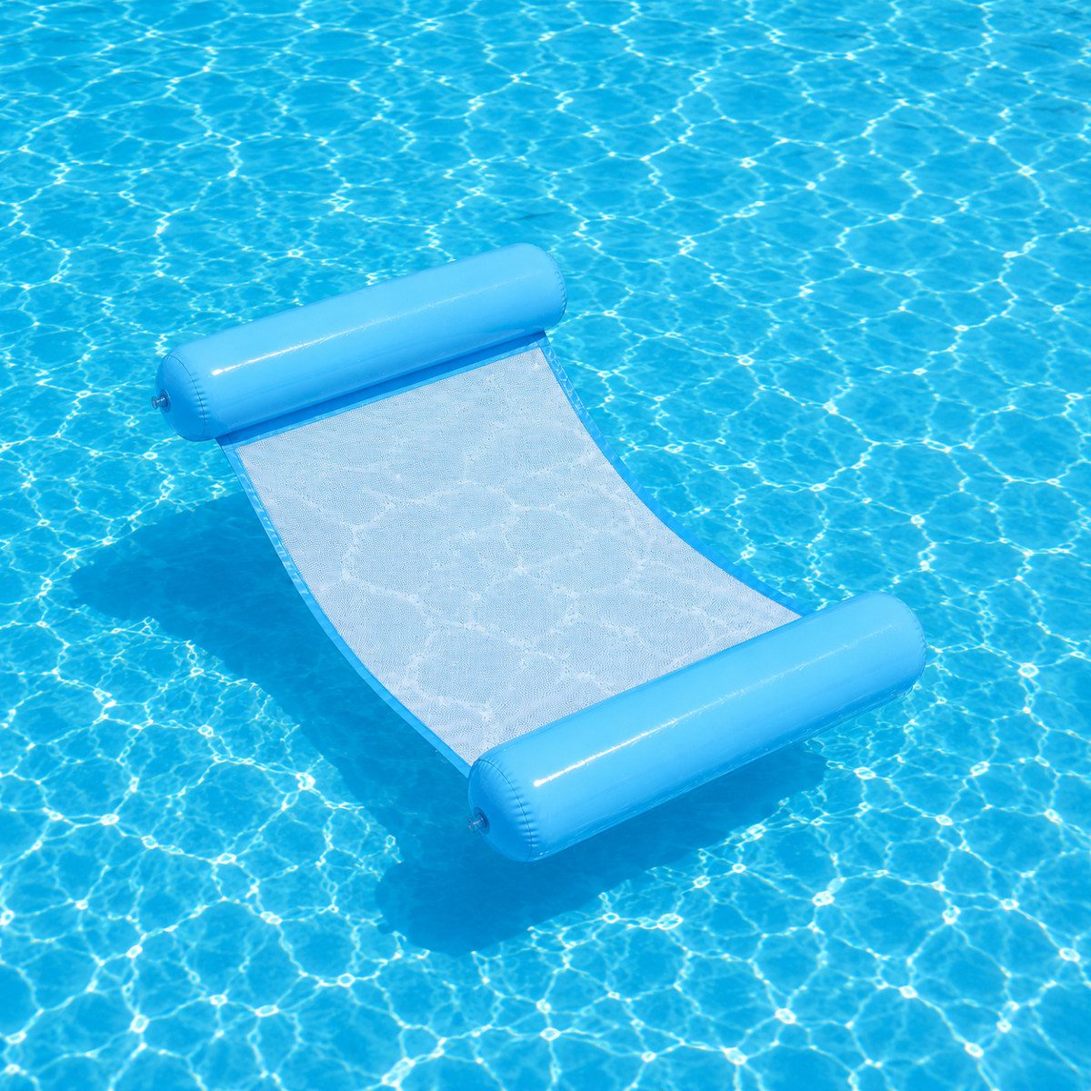 R2 Invest Schwimmhilfe Wasser Hängematte Aufblasbar 120x70 cm Pool Luftmatratze