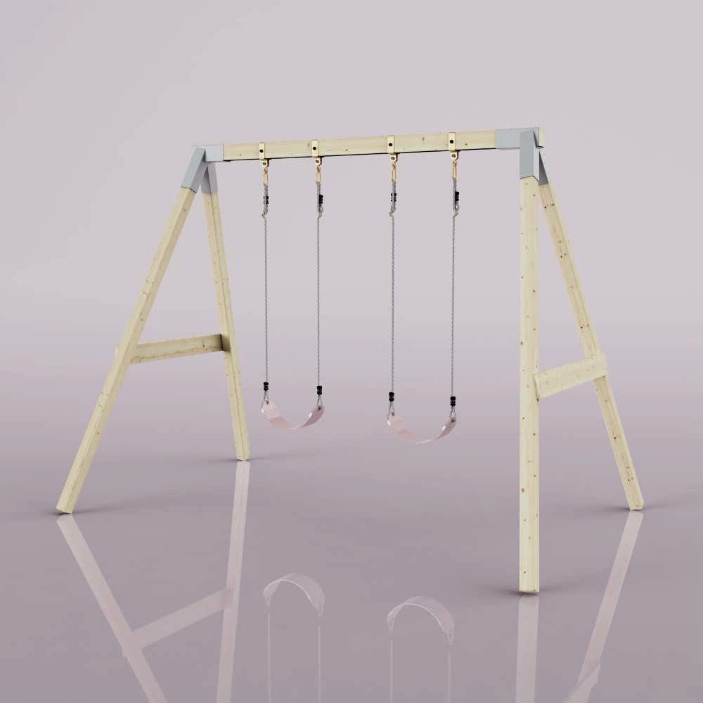 OutdoorToys Schaukelkombination Schaukel Nachtfalter, aus Holz in Rosa