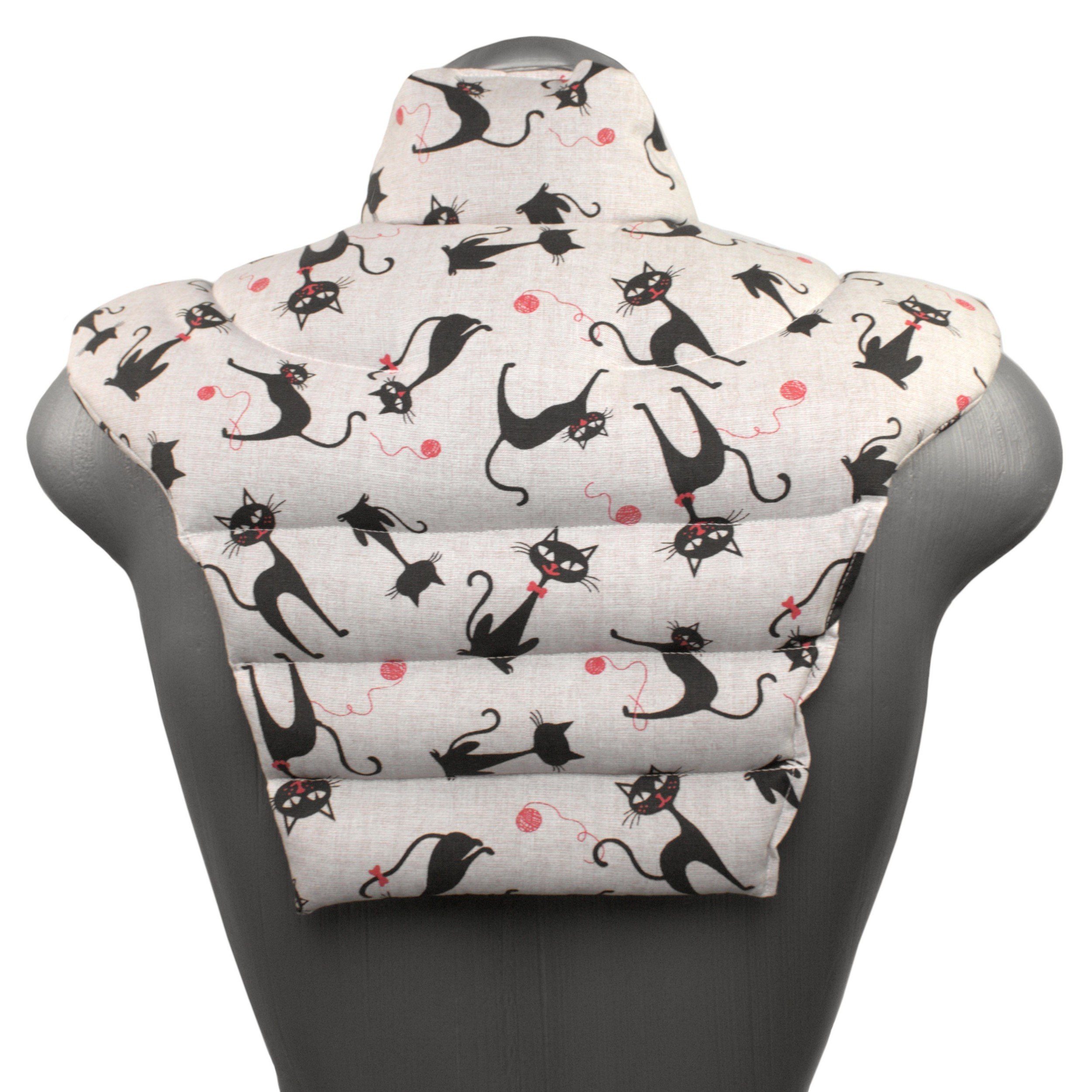 Giraffenland Wärmekissen Nackenhörnchen HWS Kirschkern - Nacken Schultern Rücken - Wärmekissen, Wärme- (Mikrowelle/Backofen) o. Kältekissen (Kühlschrank/Gefriertruhe)