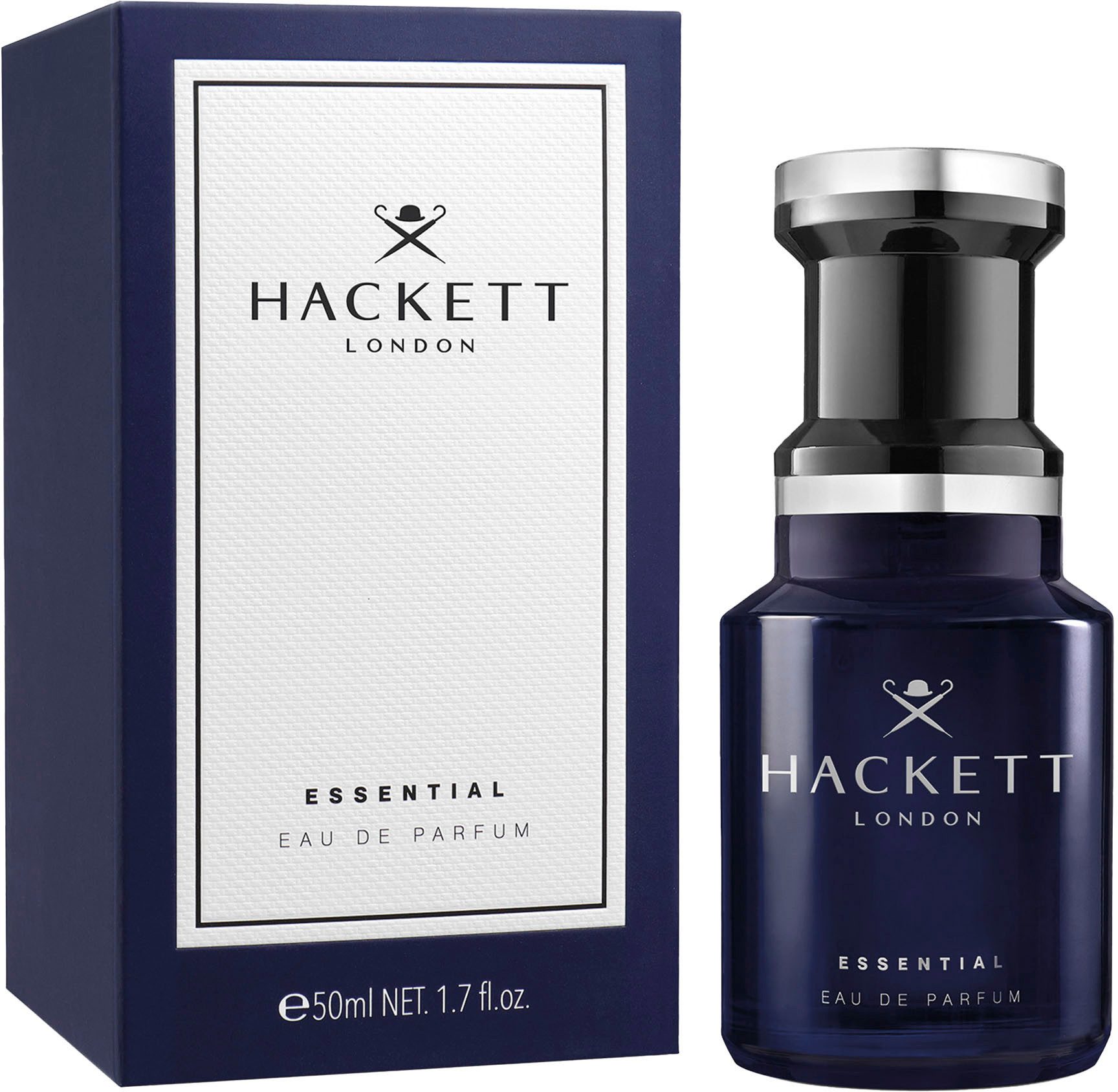 Hackett London Eau de Parfum Hackett ESSENTIAL – EdP 50 ml, Elegante Fusion aus Tradition und Moderne.