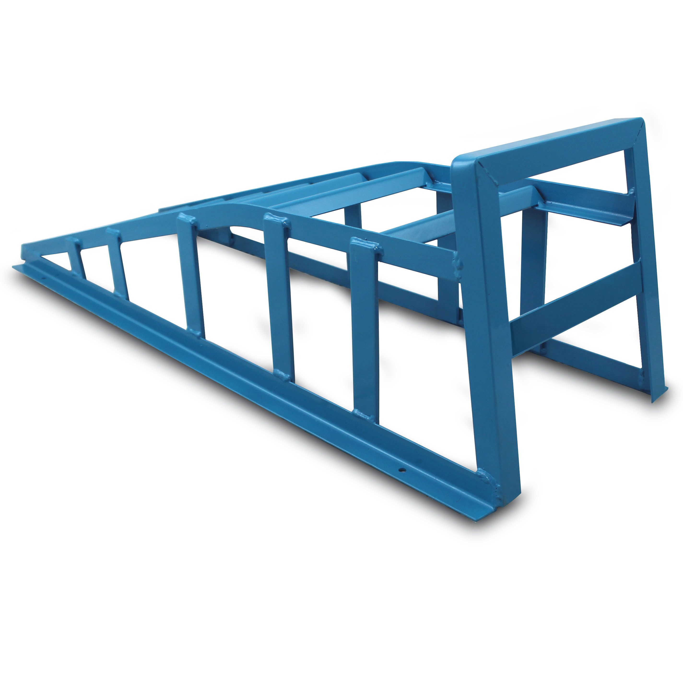 Bituxx Auffahrrampe 1 Paar 1500kg Blau (2er Set, 2-St., MS-11397), belastbar bis 1500kg je Rampe, für Reifenbreite bis 240mm – Bild 4 von 5