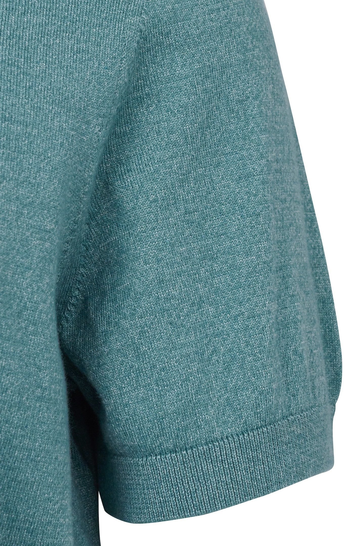 bugatti T-Shirt mit Rippenbündchen