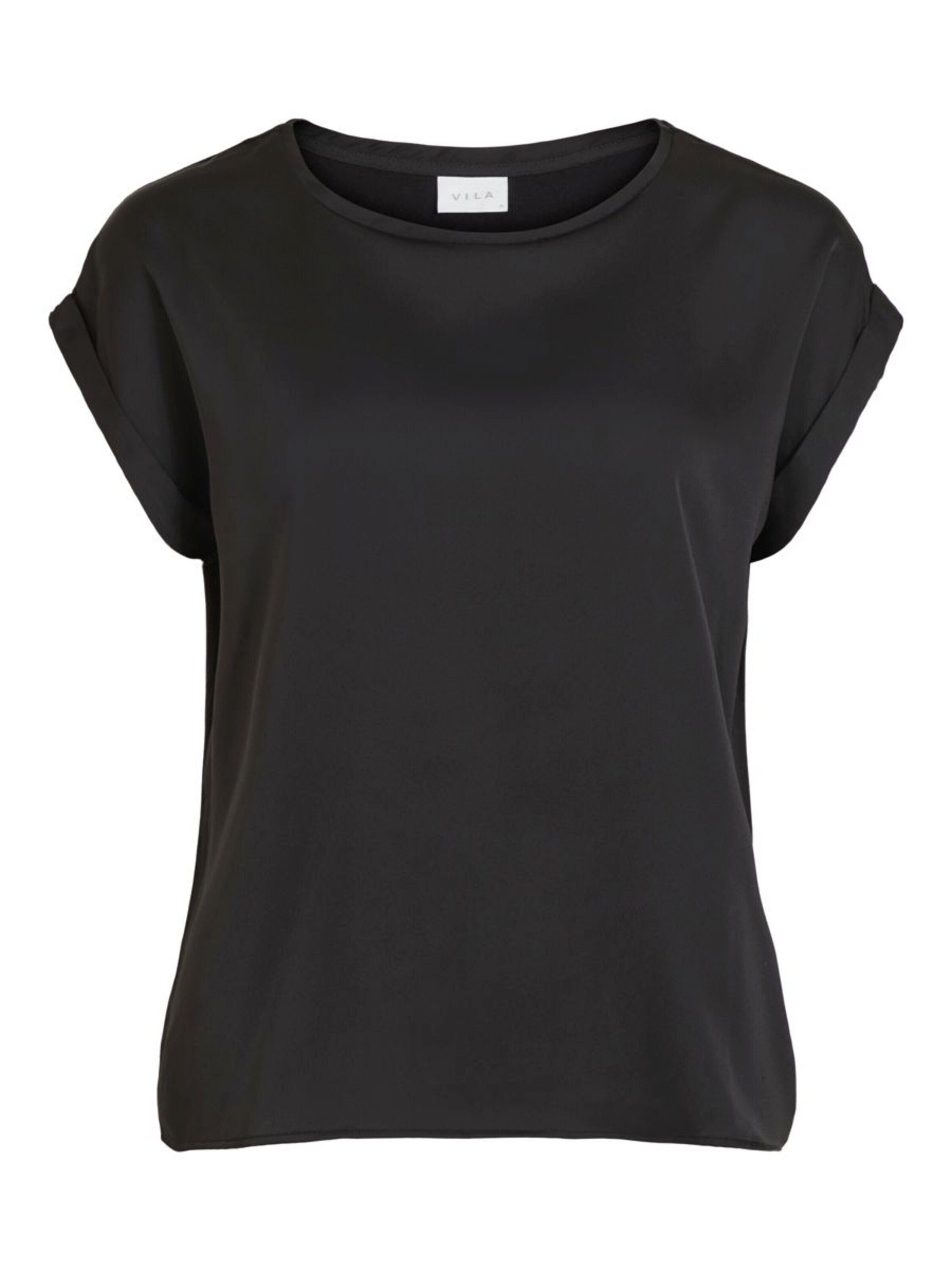 Vila T-Shirt VIELLETTE S/S SATIN TOP/SU günstig online kaufen