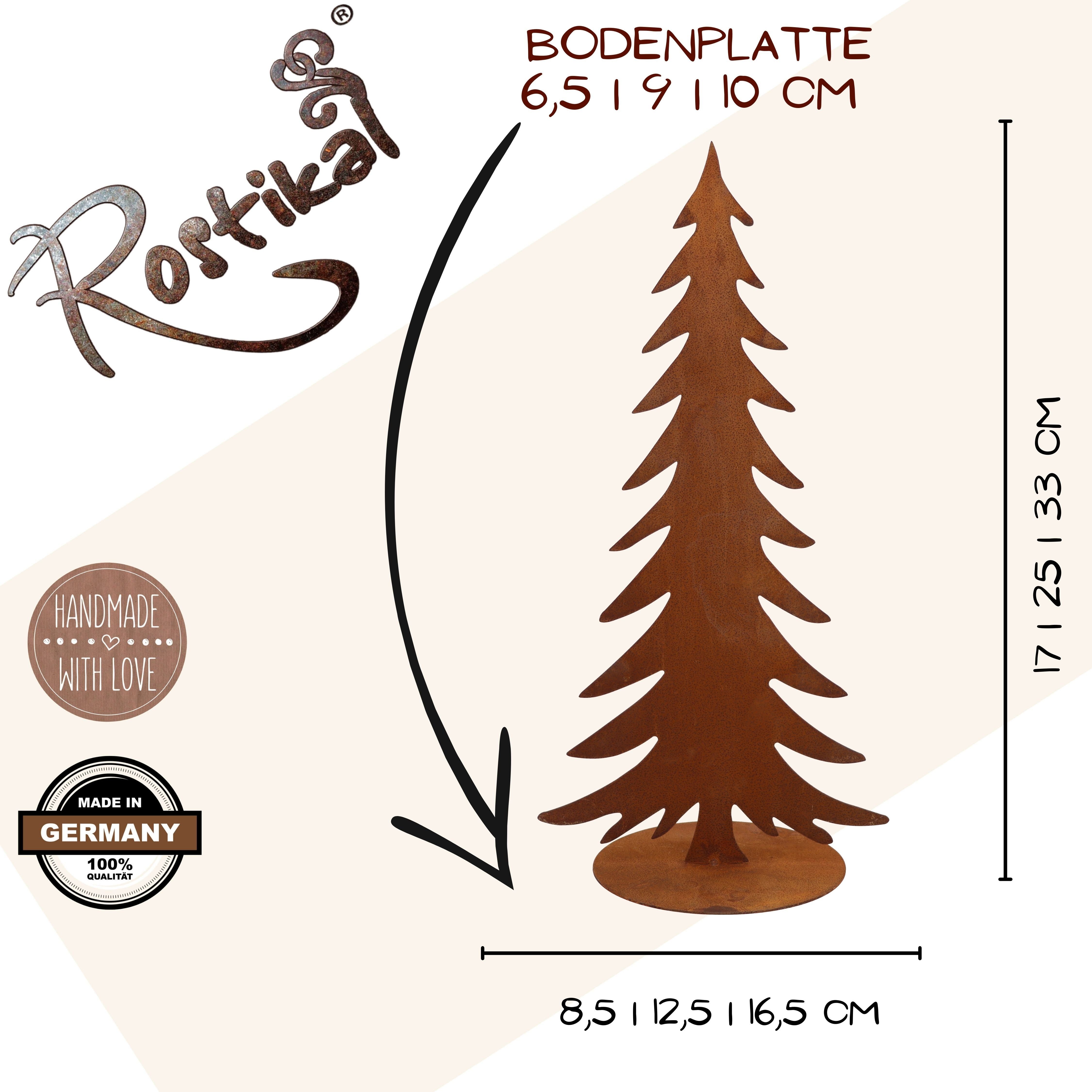 Rostikal Weihnachtsfigur Weihnachten Deko Tannenbaum Metall, Echter Rost günstig online kaufen