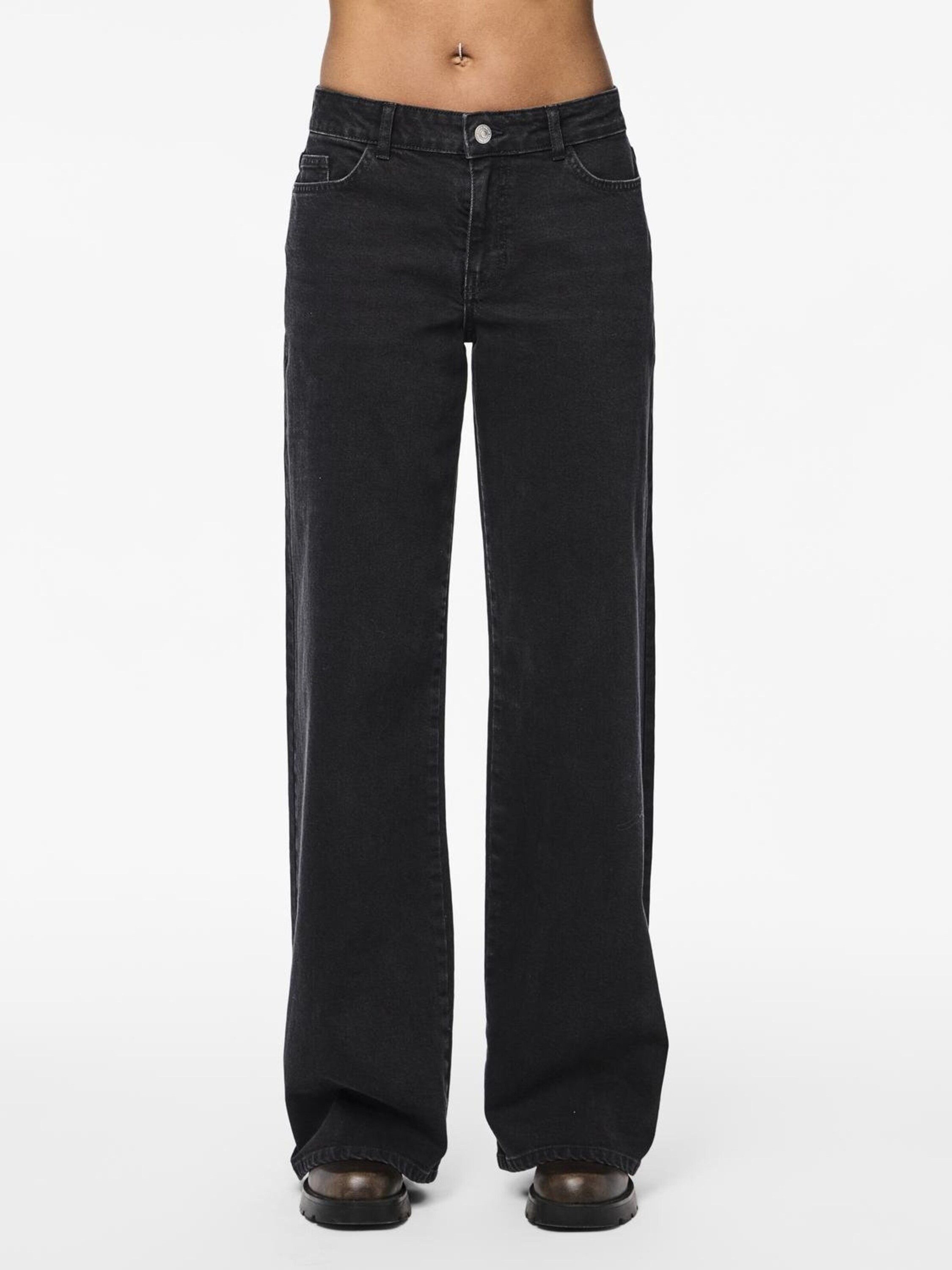 pieces Weite Jeans Selma (1-tlg) Plain/ohne Details