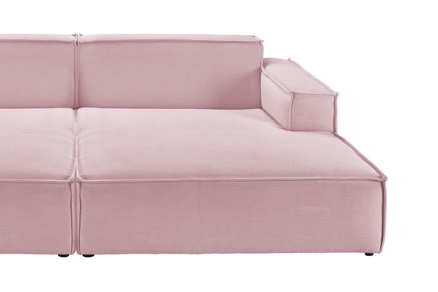 Farben SAMU, rosa Big-Sofa KAWOLA verschiedene Feincord Sofa
