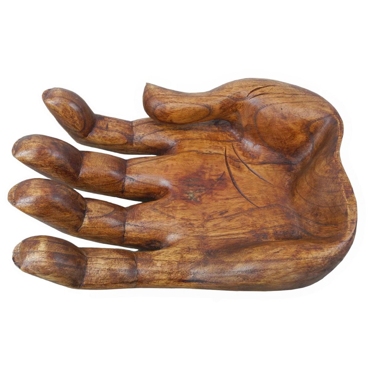 Dekotablett Obstschale Hand 30 cm