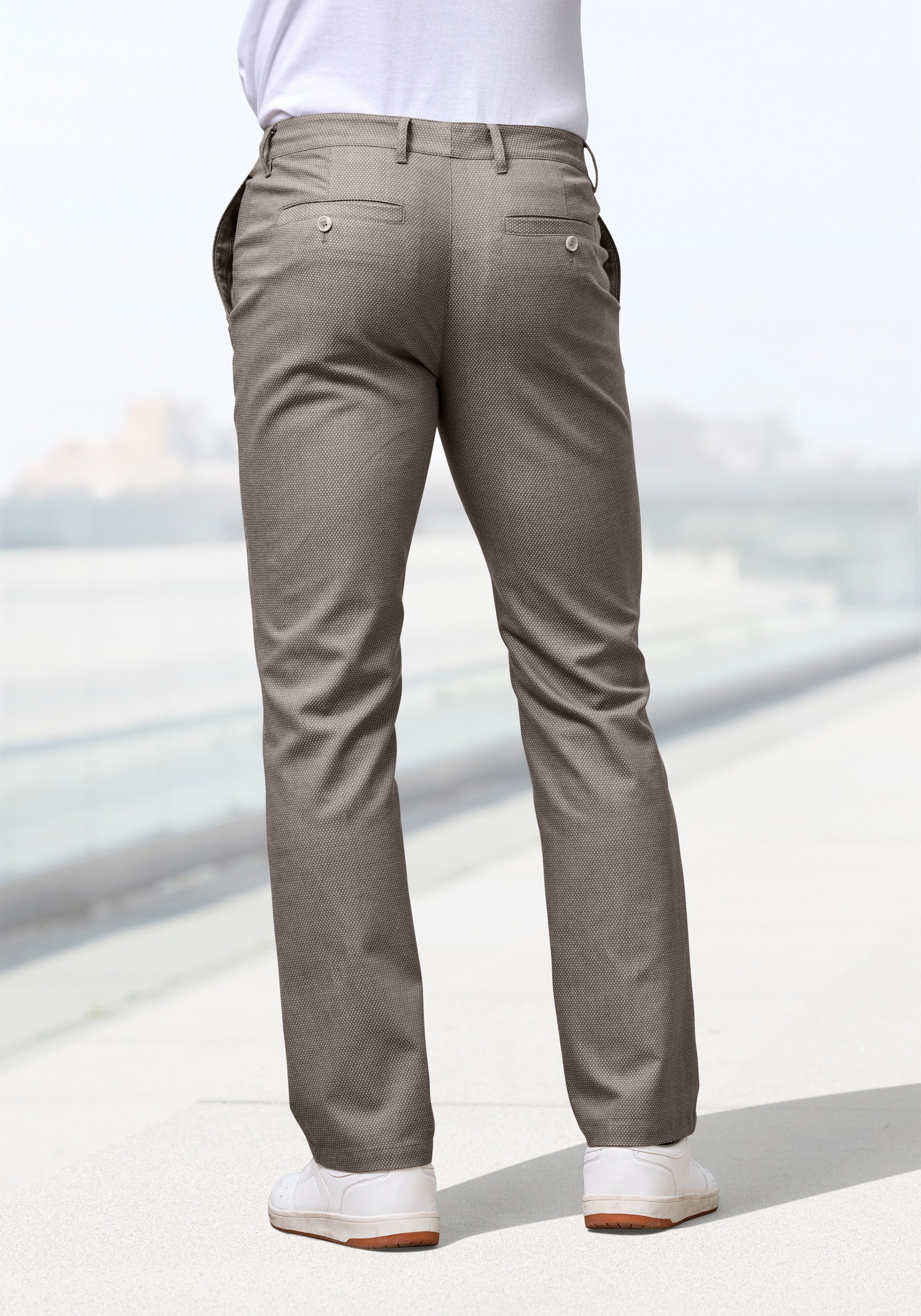 H.I.S Stoffhose aus leicht elastischer Baumwollmix-Qualität bequeme Hose aus leicht elastischer Qualität