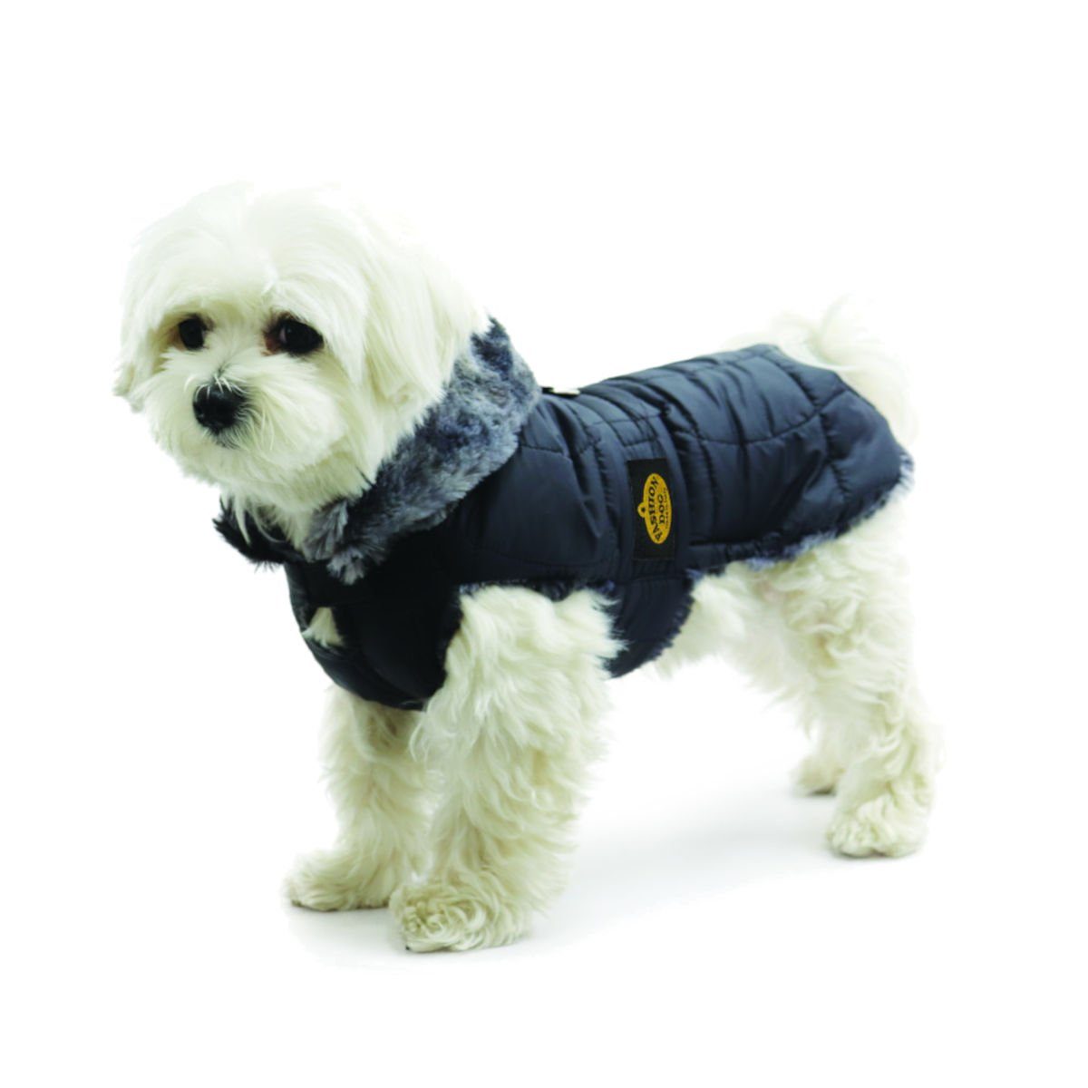 Fashion Dog Hundemantel Steppmantel für Hunde – Schwarz