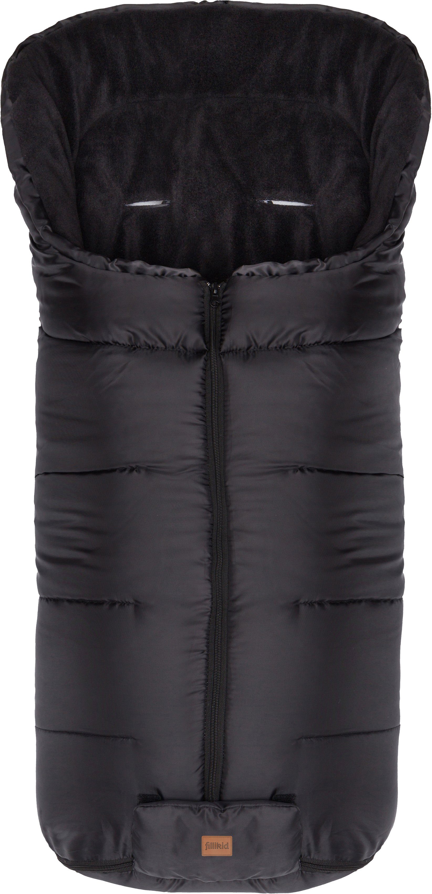 Fillikid Fußsack Eco Big Winterfußsack, schwarz, perfekt auch für die Übergangszeit