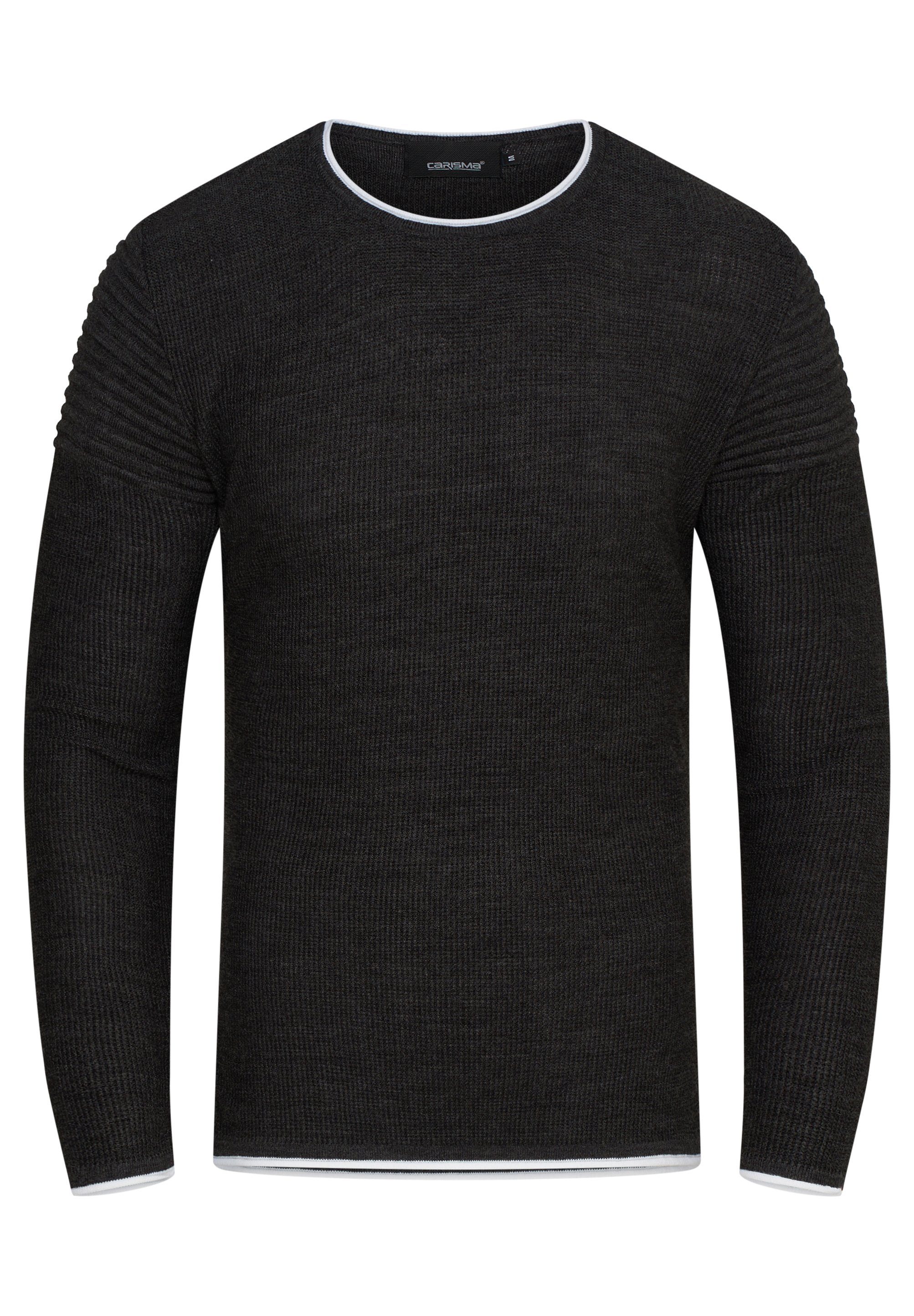 Feinstrick CRFLORO CARISMA Strickpullover Anthrazit