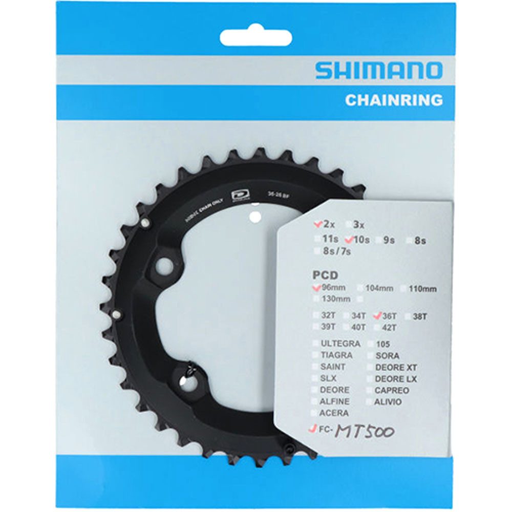 Fahrradkette Shimano Kettenblatt Deore FC-M6000-2 36 Ø 96 außen schwarz