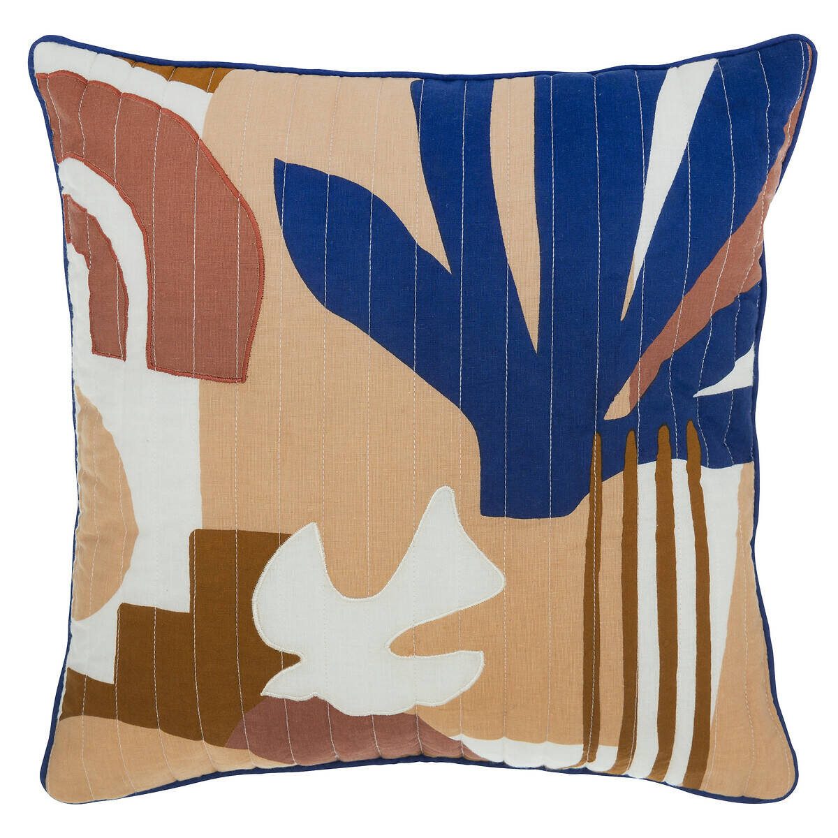 Atmosphera Créateur d'intérieur Dekokissen Dekoratives Kissen mit geometrischem Muster SOLEYA, 40 x 40 cm