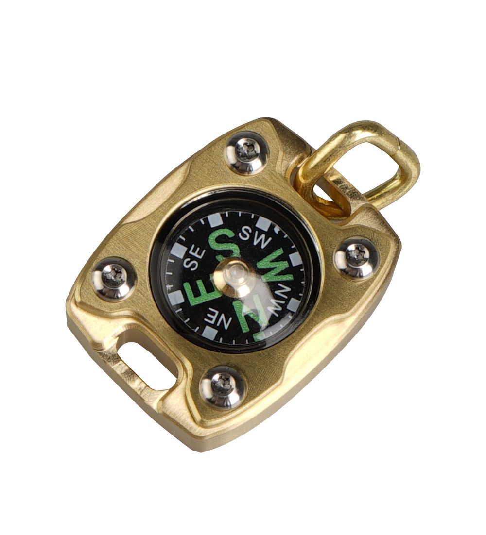 MecArmy Kompass CMP2-B Kompass mit Kette aus Messing