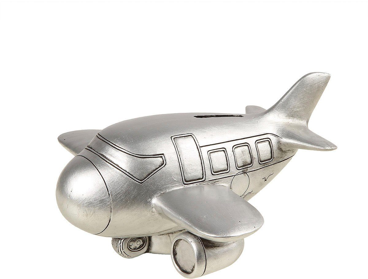 Ambiente Haus Spardose Flugzeug, silberfarben, (1-tlg), günstig online kaufen