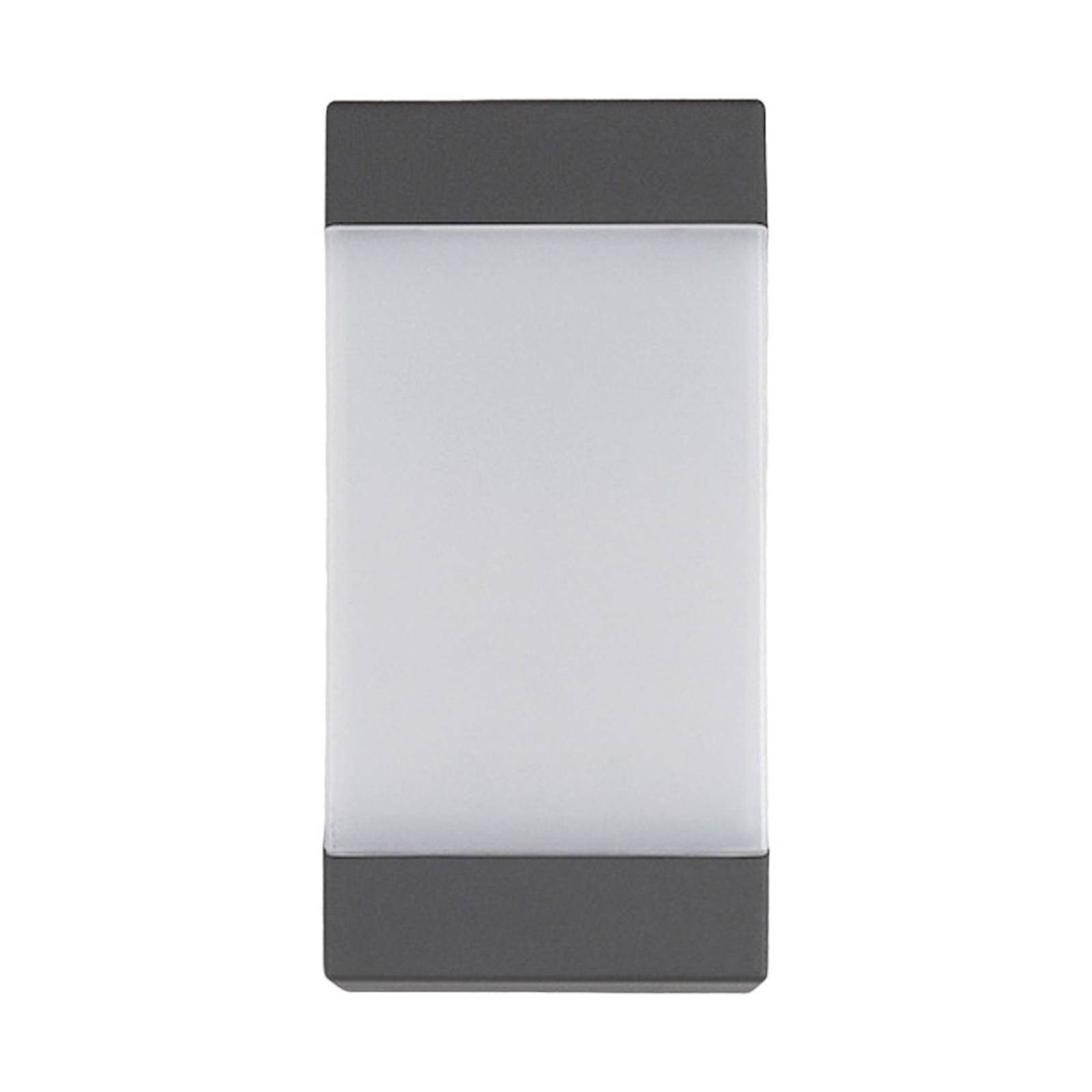 Lucande Außen-Wandleuchte Kiran, Metall, Schwarz IP44, 1 x 40 W