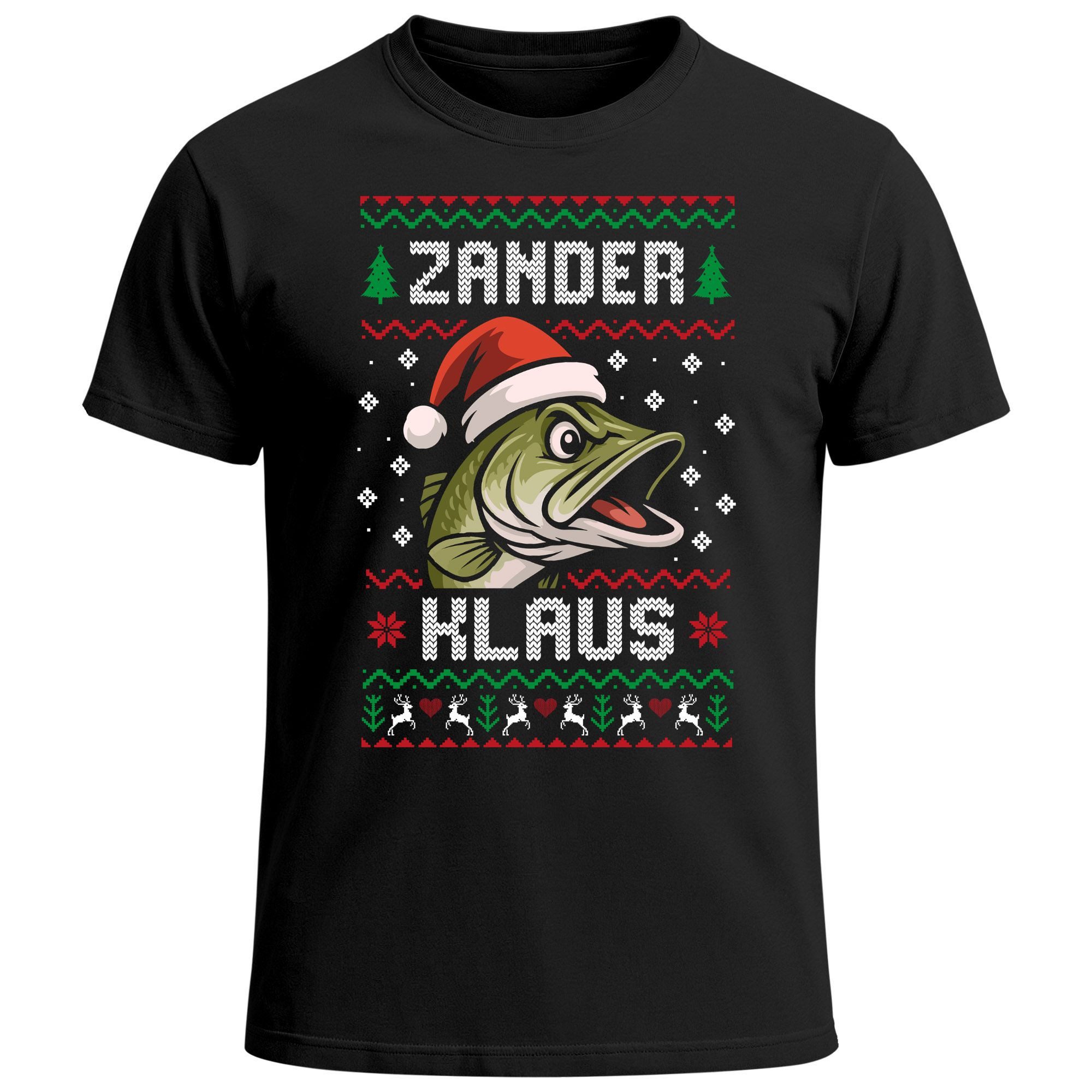 Print-Shirt Herren T-Shirt Weihnachten Spruch lustig Zander Klaus Ugly XMAS