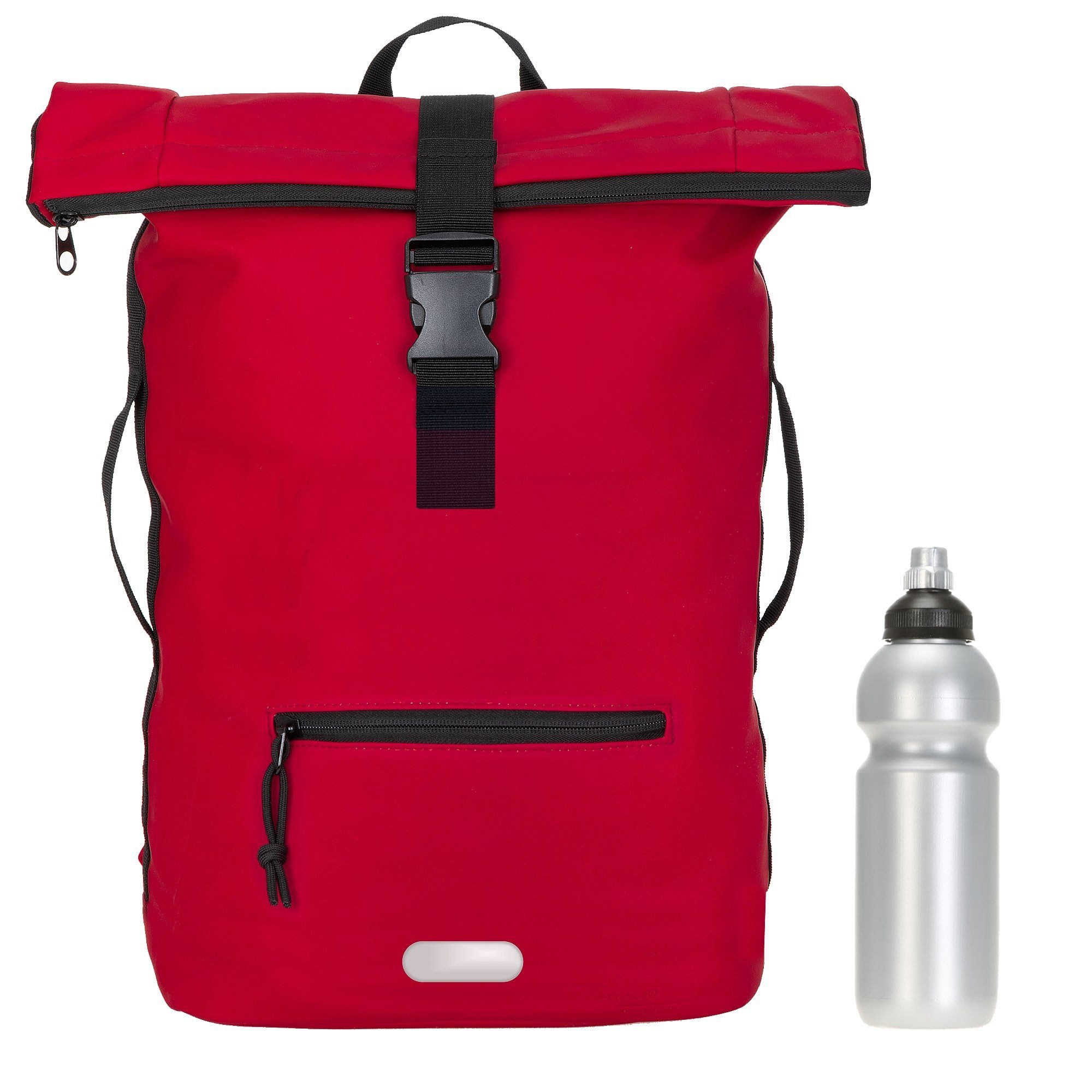 ELEPHANT Freizeitrucksack Time Bag aus Plane, Rucksack Laptoprucksack Daypack wasserabweisend + Trinkflasche