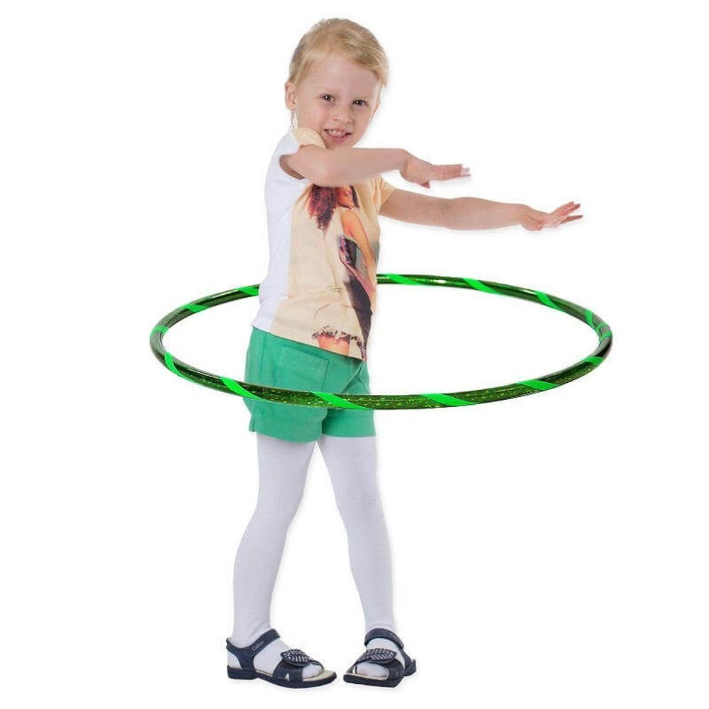 Hoopomania Hula-Hoop-Reifen Super Star Kinder Hula Hoop, Ø60cm, Grün-Grün