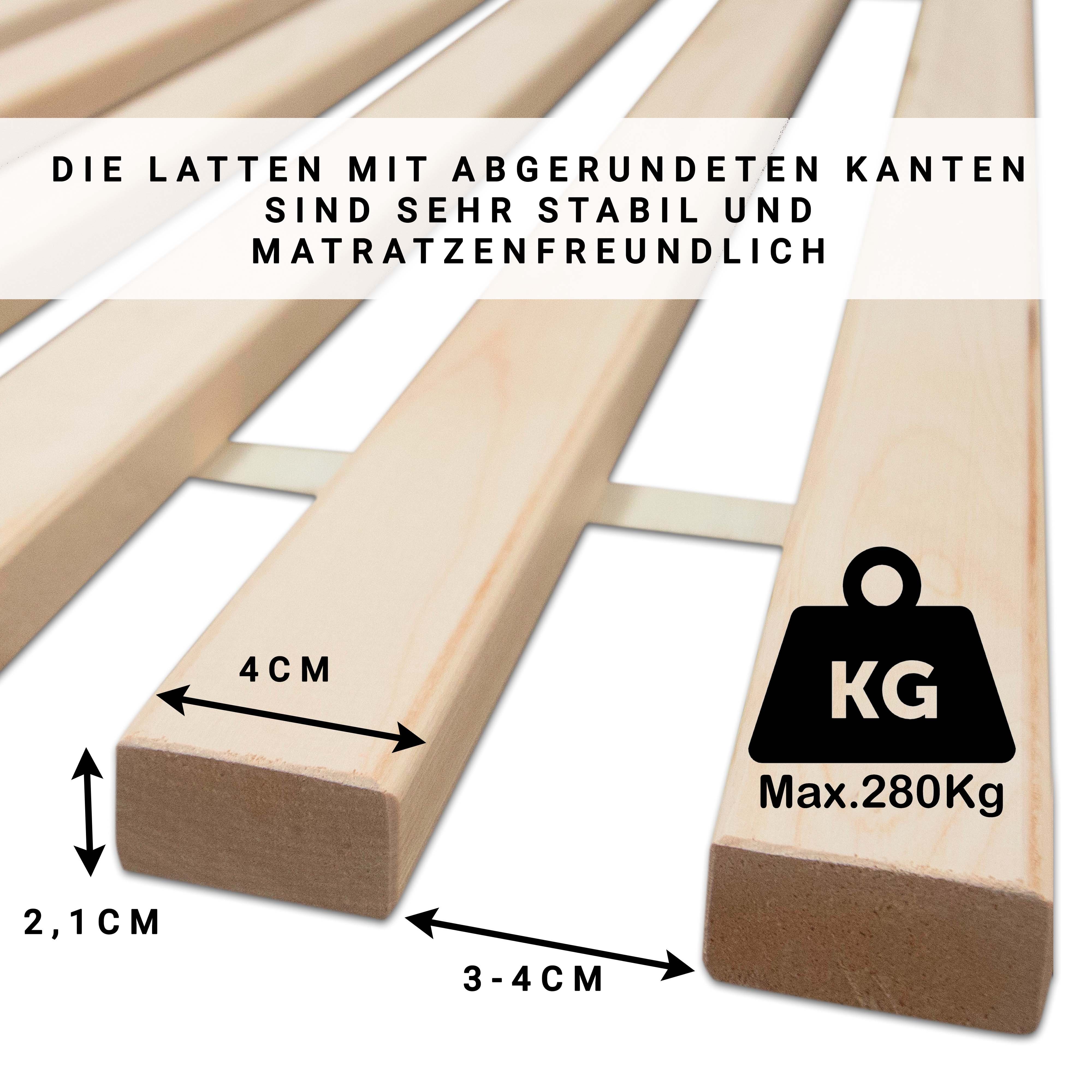 Rollrost MaDeRa Rollrost XXL, MaDeRa, Kopf- und Fußteil nicht verstellbar, günstig online kaufen