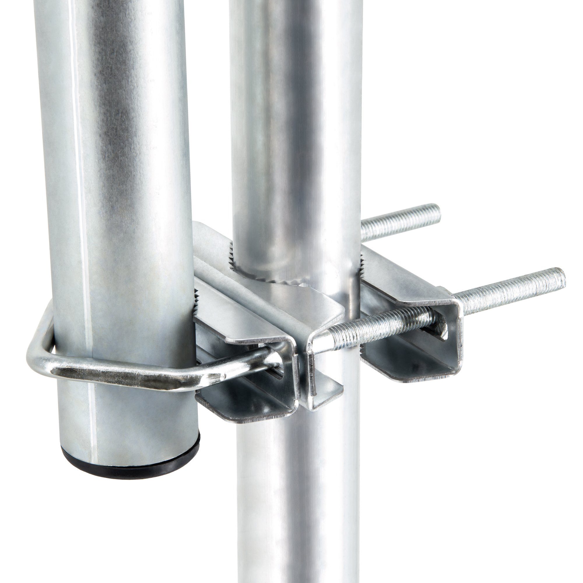 PremiumX ZAusleger 50cm Ø 42mm Stahl mit Schellen SAT Mast Ausleger