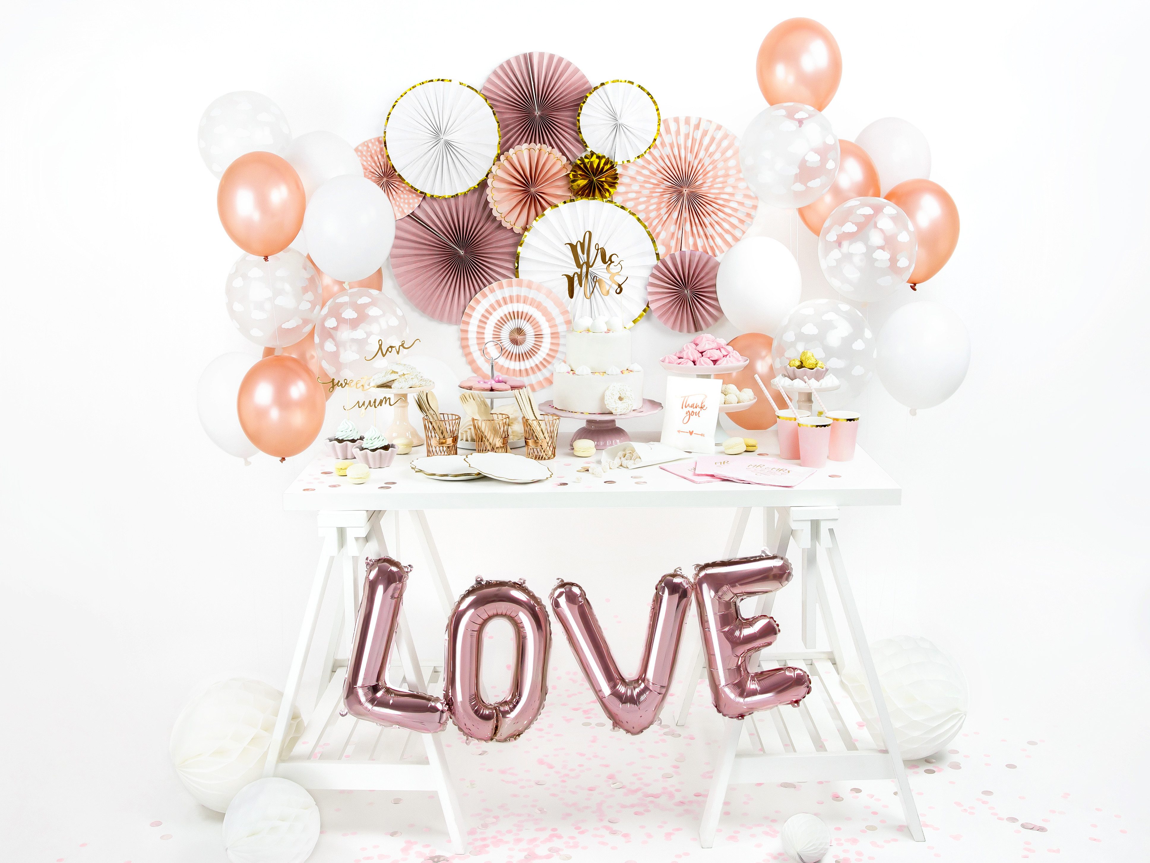 partydeco Konfetti Konfetti Kreise 15g Rosa