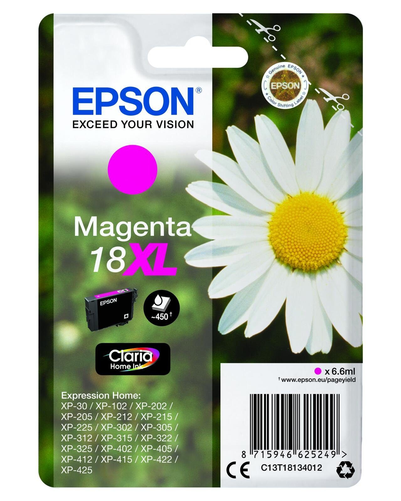 Epson Epson 18XL Gänseblümchen Druckerpatrone magenta Tintenpatrone