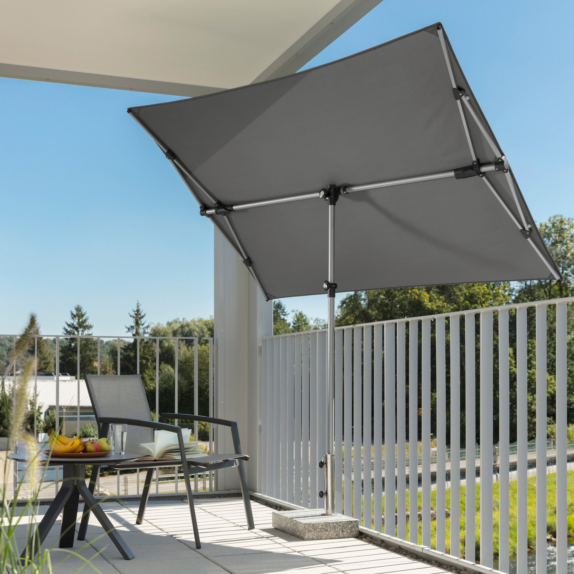 Schneider Schirme Sonnenschirm Novara, LxB: 140x190 cm, mit Schutzhülle,  ohne Schirmständer, UV-Schutz von 50+