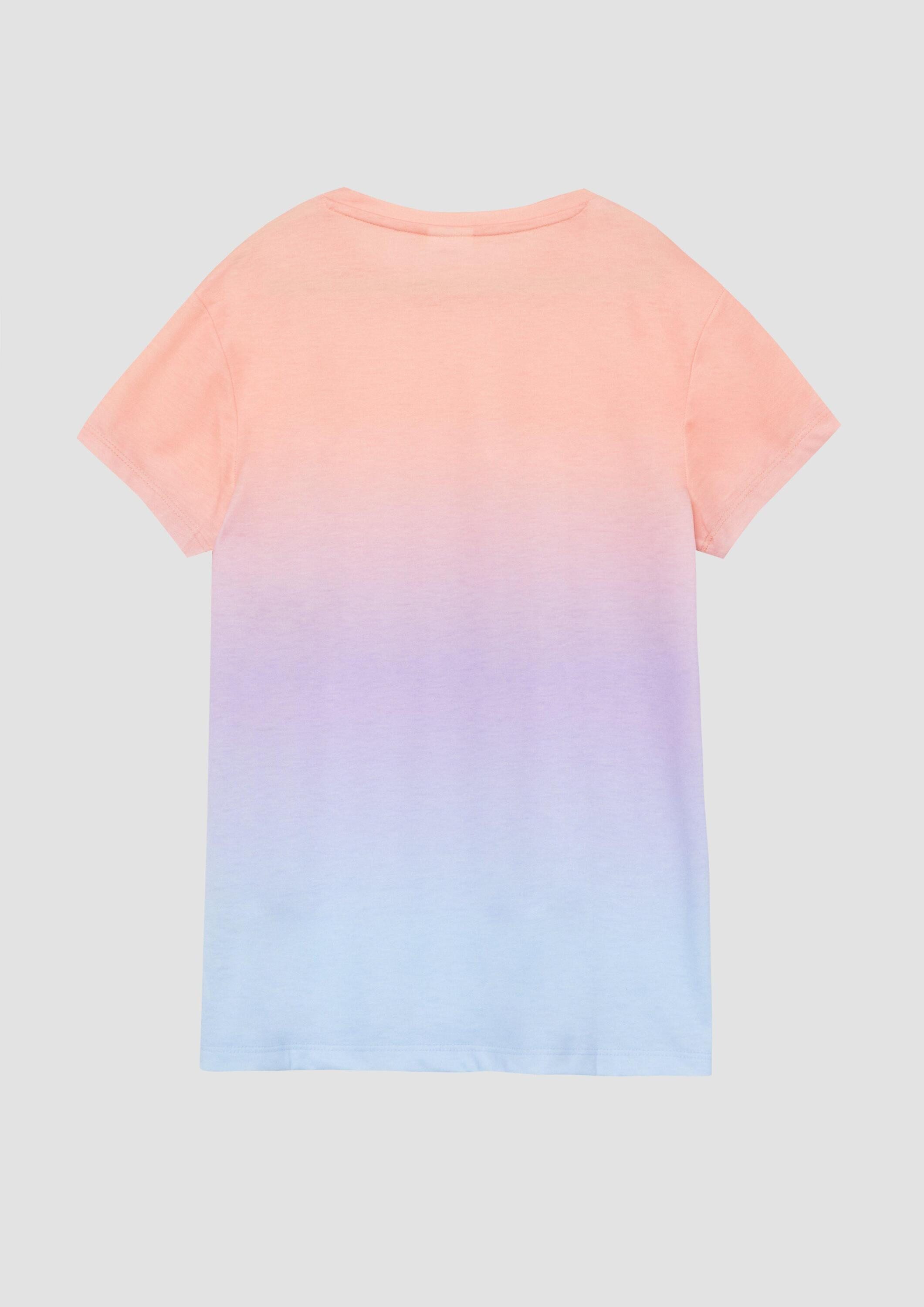 s.Oliver Kurzarmshirt T-Shirt T-Shirt mit Farbverlauf