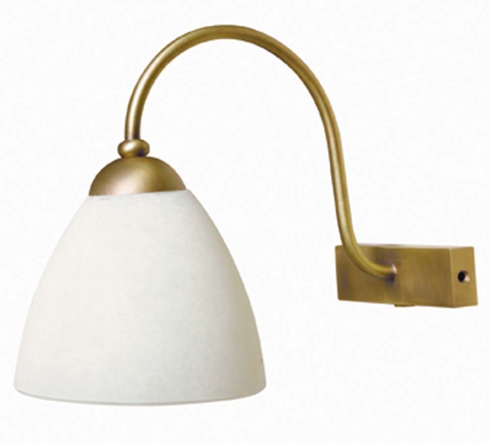 Steinhauer LIGHTING Wandleuchte, Leuchtmittel nicht inklusive, Wandleuchte Flurlampe Wohnzimmerleuchte gold weiß Schlafzimmerlampe