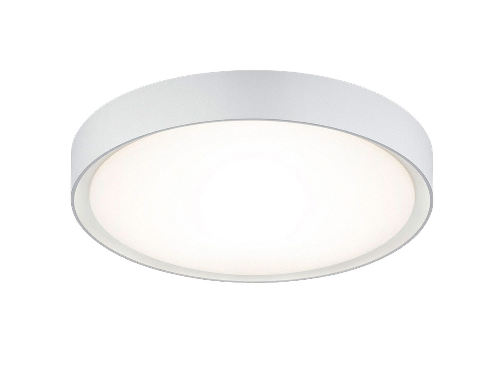 TRIO Leuchten LED Deckenleuchte, LED fest integriert, Warmweiß, Flache Badezimmer Lampe, Bad-Lampe Decke in Weiß, Gäste WC, Ø 33cm