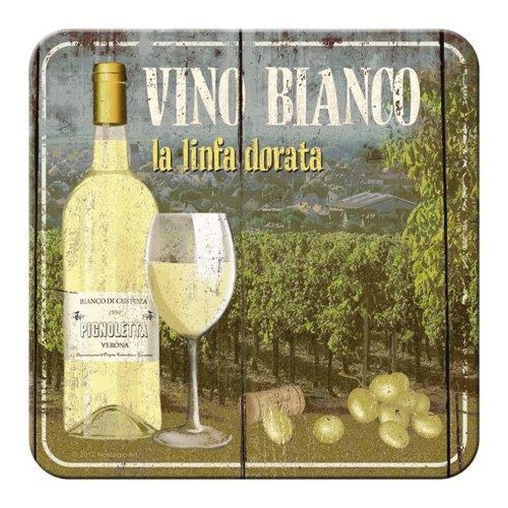Nostalgic-Art Getränkeuntersetzer 88 Nostalgic-Art - Untersetzer - Open Bar - Vino Bianco