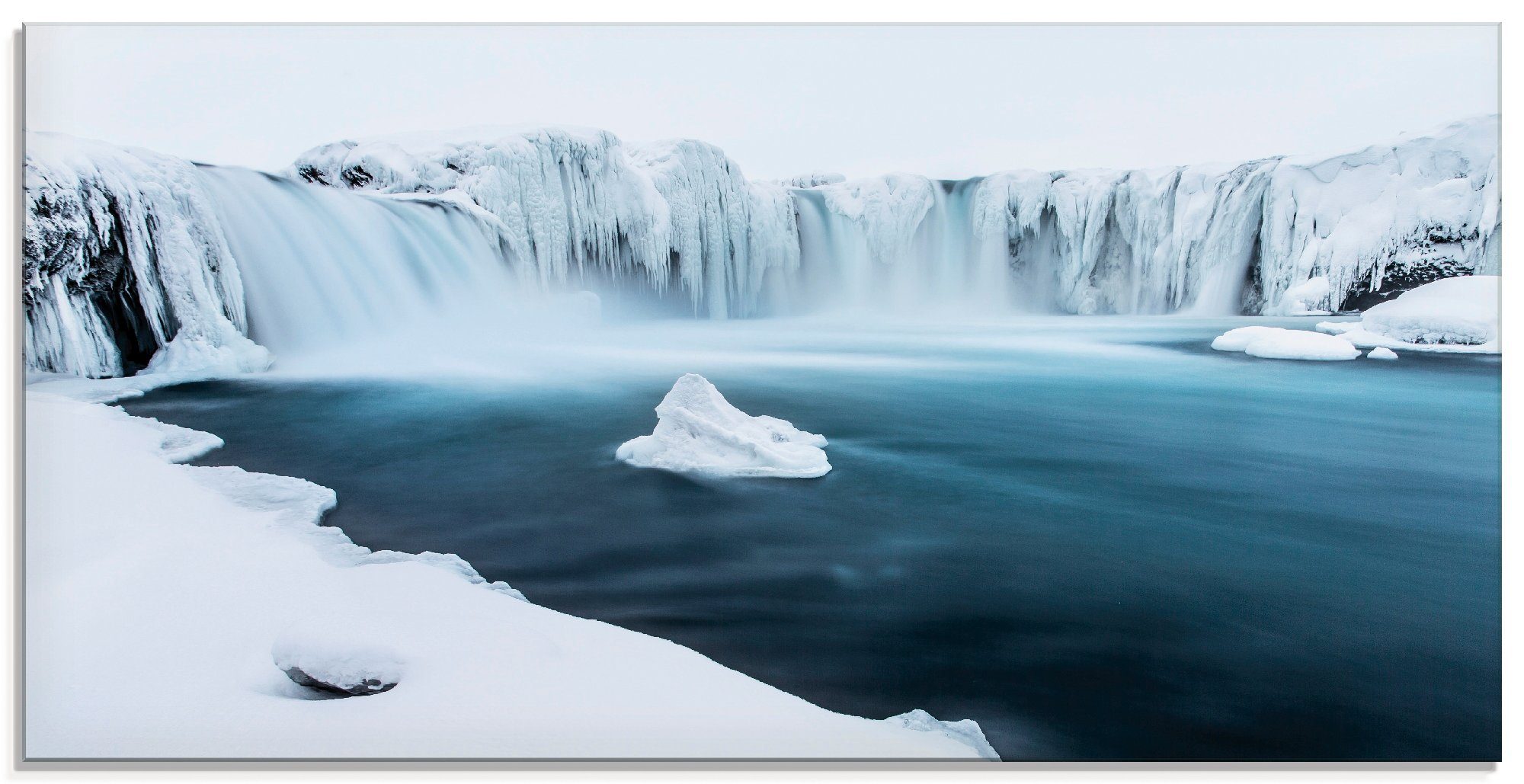 Artland Glasbild Godafoss, Gewässer (1 St), in verschiedenen Größen