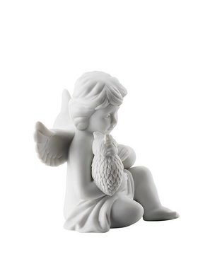 Rosenthal Dekofigur Engel mit Eule aus matten Porzellan, mittel