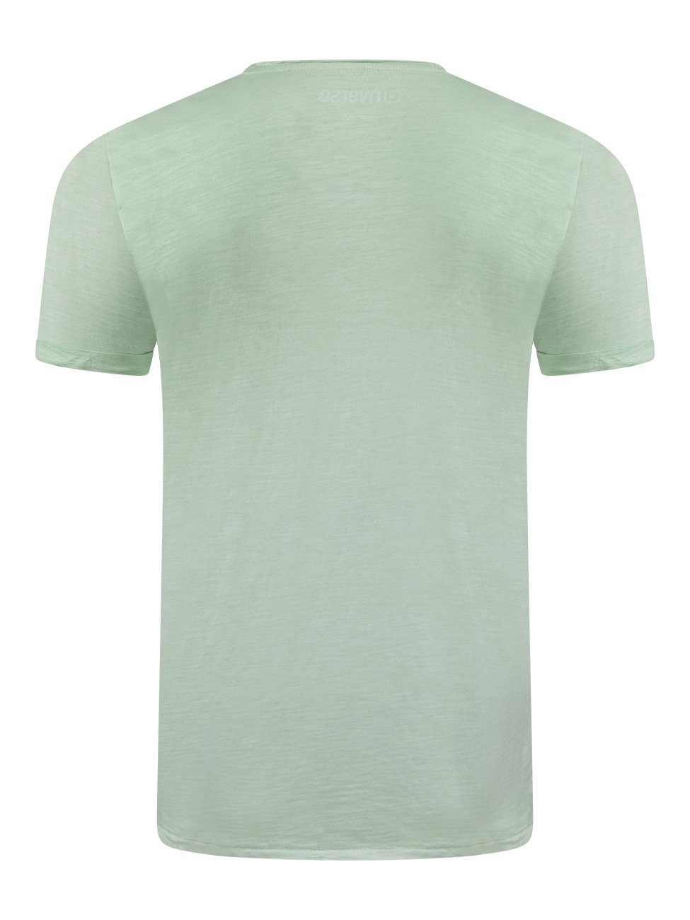 Rundhalsausschnitt Herren mit Turquoise Kurzarm 100% aus Tee Fit Basic (17100) riverso RIVMatteo Pastel Basic Shirt T-Shirt Shirt (1-tlg) Baumwolle Regular