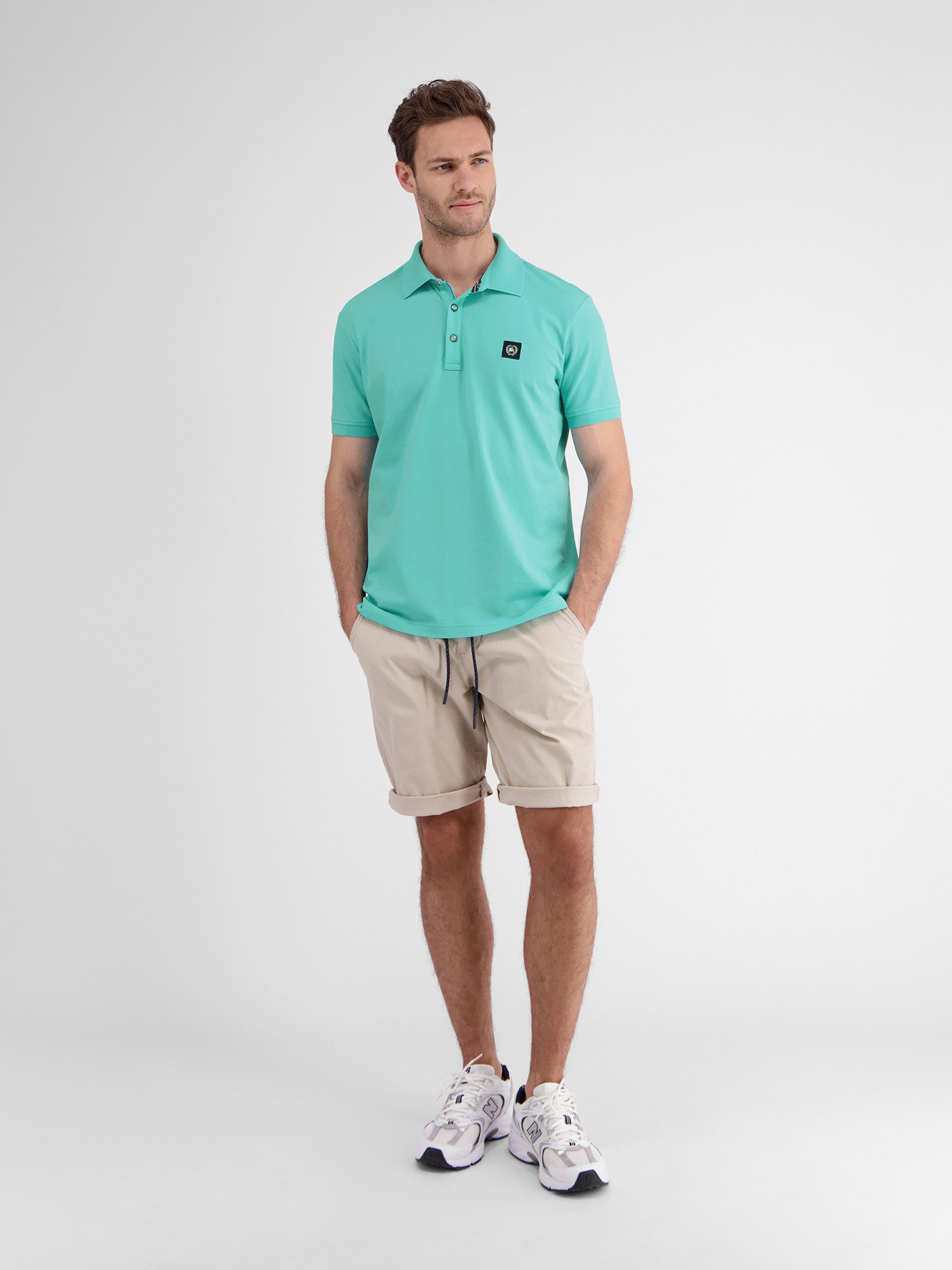 LERROS Poloshirt LERROS Herren Poloshirt mit Stretchanteil, unifarben