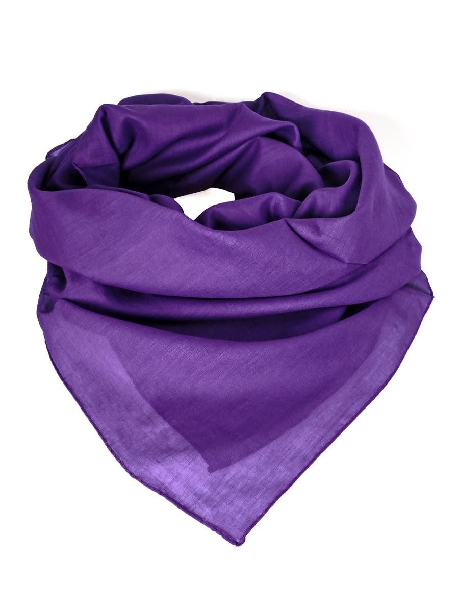 Hathi Halstuch Tuch Halstuch 100% Baumwolle unifarben lila, ca. 100 x100 cm, (1-St)