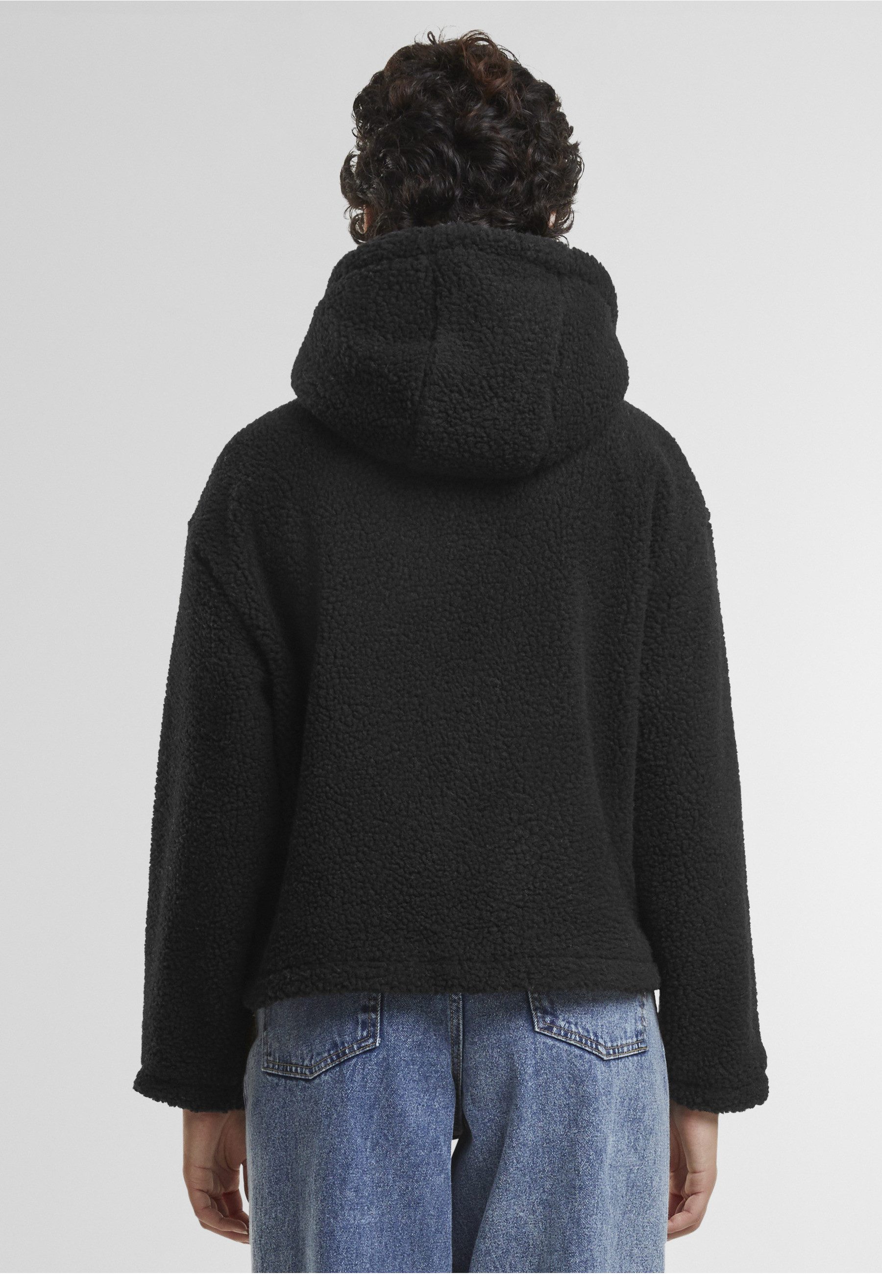 URBAN CLASSICS Langmantel Urban Classics Ladies Short Hooded Sherpa Jacket – Bild 4 von 5