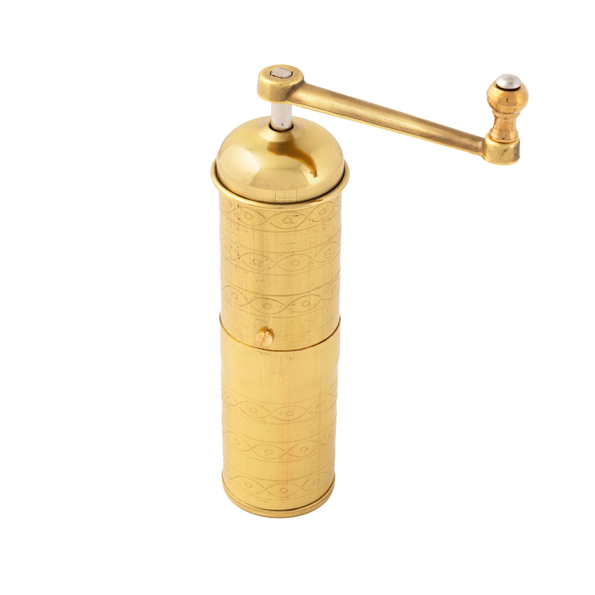 ZASSENHAUS Kaffeemühle Zassenhaus Mokkamühle HAVANNA, Messing poliert - #041002, 0 W, Kegelmahlwerk, 30 g Bohnenbehälter, Ideal für Mokka und Espresso, Auch für Reisen geeignet