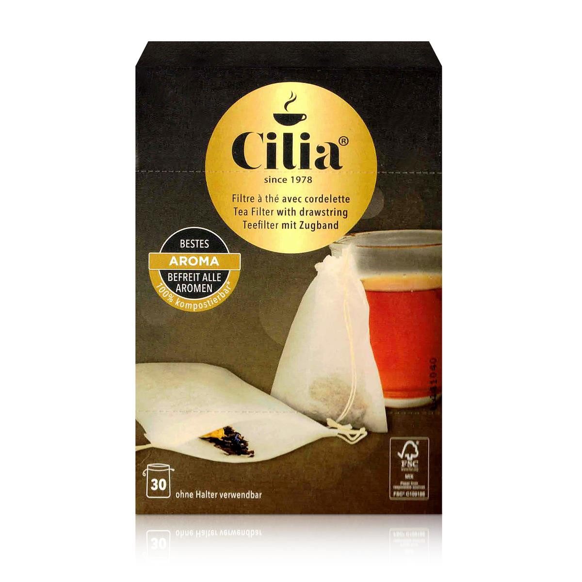 Cilia Teesieb CILIA Teefilter 30 Stück ohne Halter verwendbar (1er Pack)
