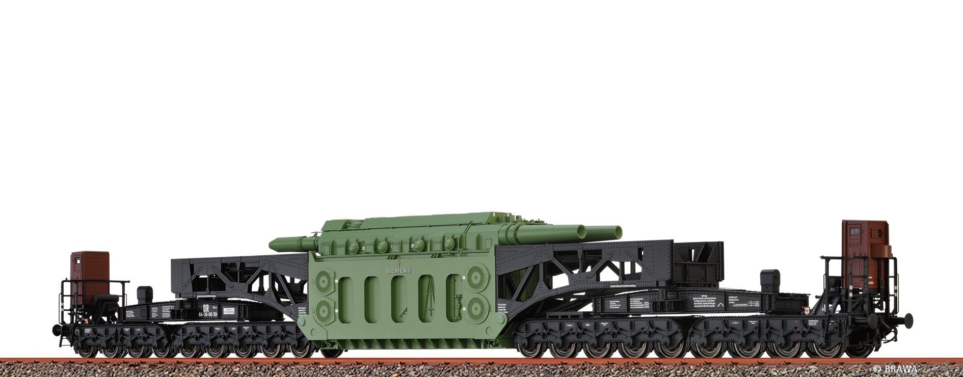 Güterwagen Brawa 50512 Spur H0 Schwerlastwagen SSt DR, III, D