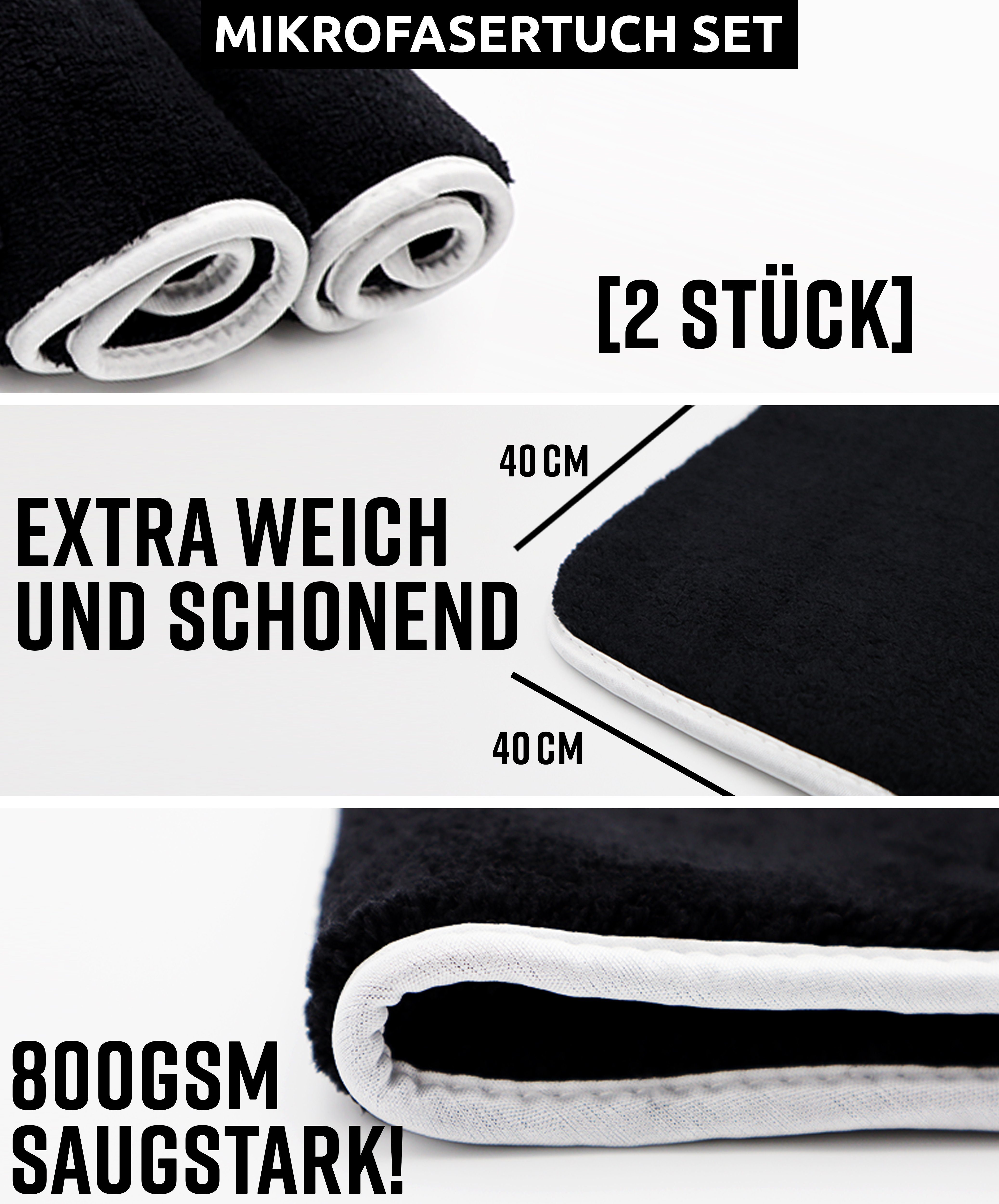 Cleaneed Premium Auto Interieur-Set -7 TEILE- Ideales Innenraum Autopflege Set Cockpit-Reiniger (Alles für die Reinigung und Pflege deines Cockpits, [7-St. Cockpitpflege, Innenraumreiniger, Cockpit Reiniger)