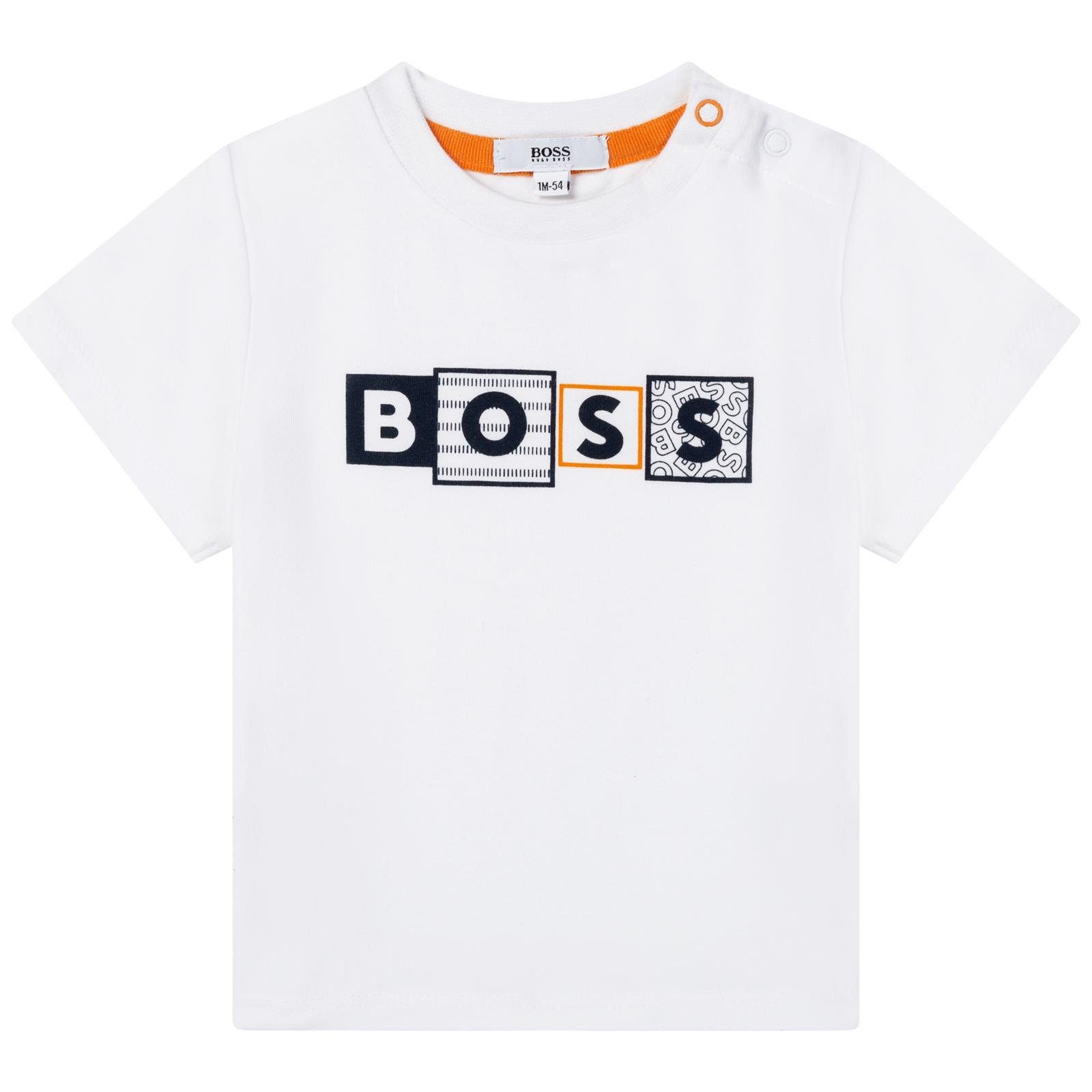 BOSS BOSS und Kombination Baby Details Hose T-shirt mit Logo Neugeborenen-Geschenkset