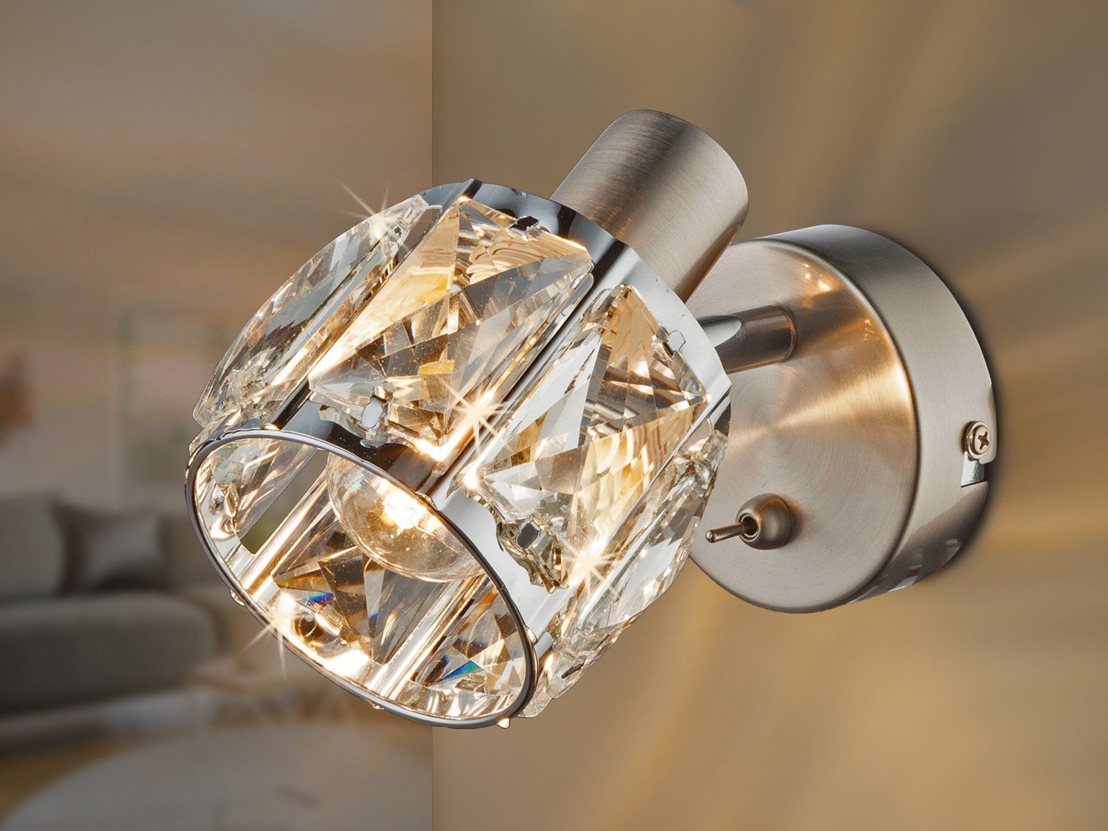 GLOBO LIGHTING LED Wandstrahler, Dimmfunktion, LED wechselbar, warmweiß, kl günstig online kaufen