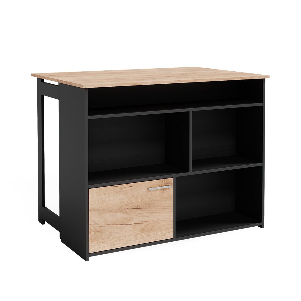 Vicco Bartisch Dominic, Goldkraft Eiche/Anthrazit, 116 x 37 günstig online kaufen