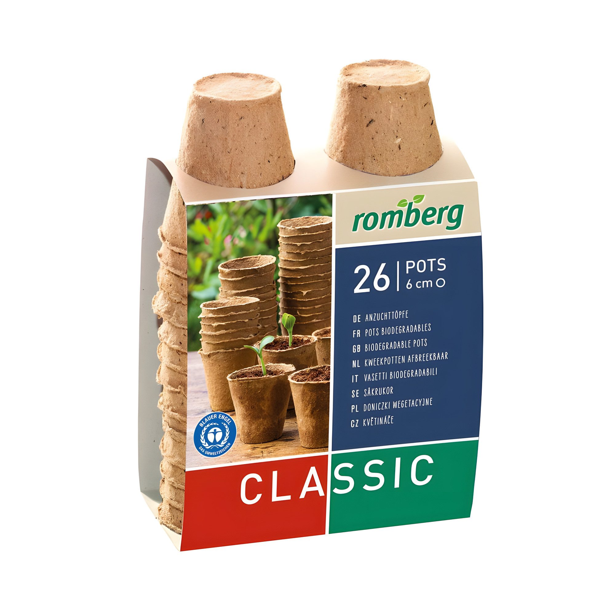 Romberg Anzuchttablett Romberg 26 Anzuchttöpfe Ø 6 cm biologisch