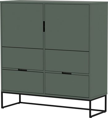 Tenzo Highboard LIPP, mit 2 Türen und 4 Schubladen, Design von Tenzo Design studio